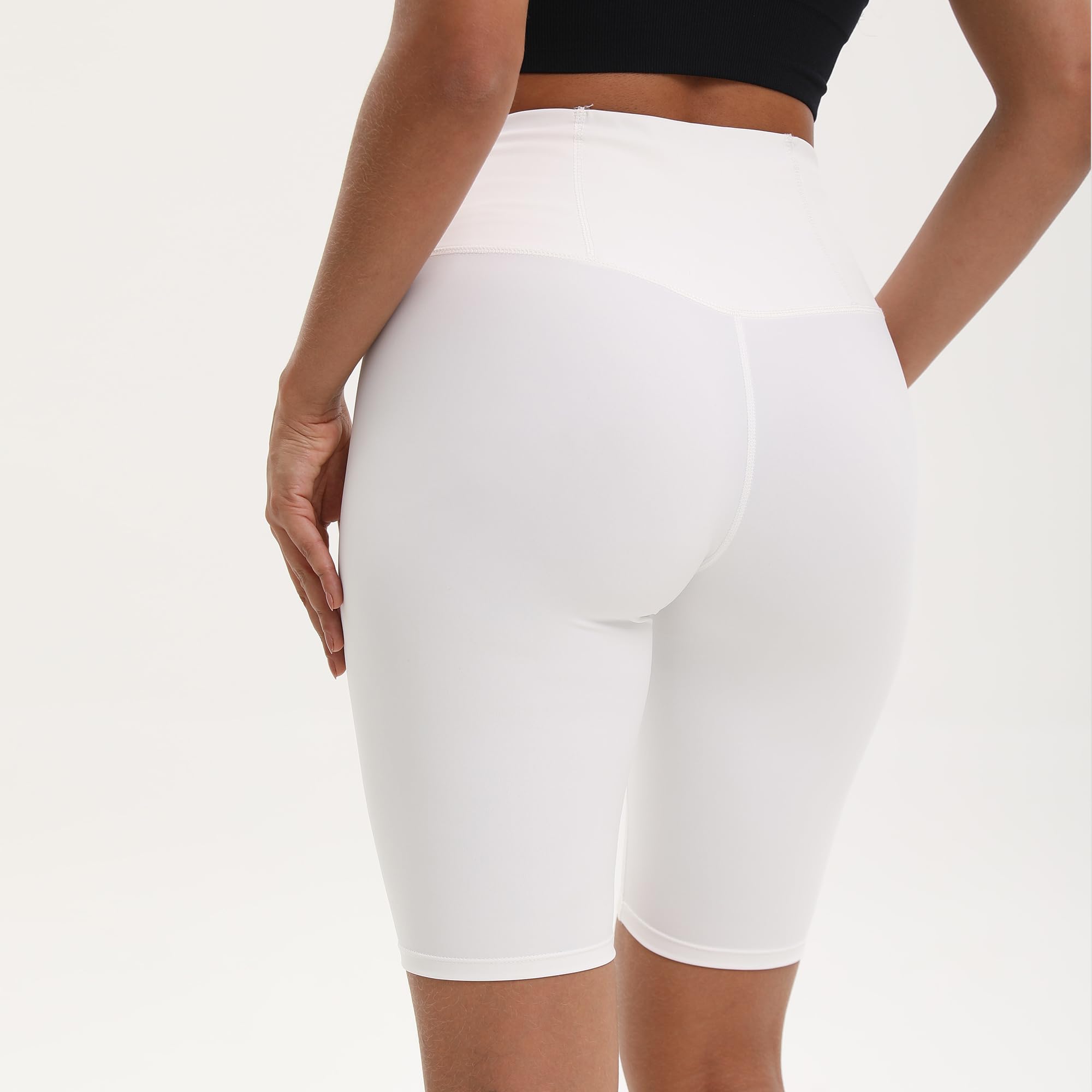 JOYOYO Women's High Waisted Yoga Shorts with Pockets - 1 Pack Tummy Control Athletic Running Workout Gym Shorts for Yoga, Pilates & Lounge Wear