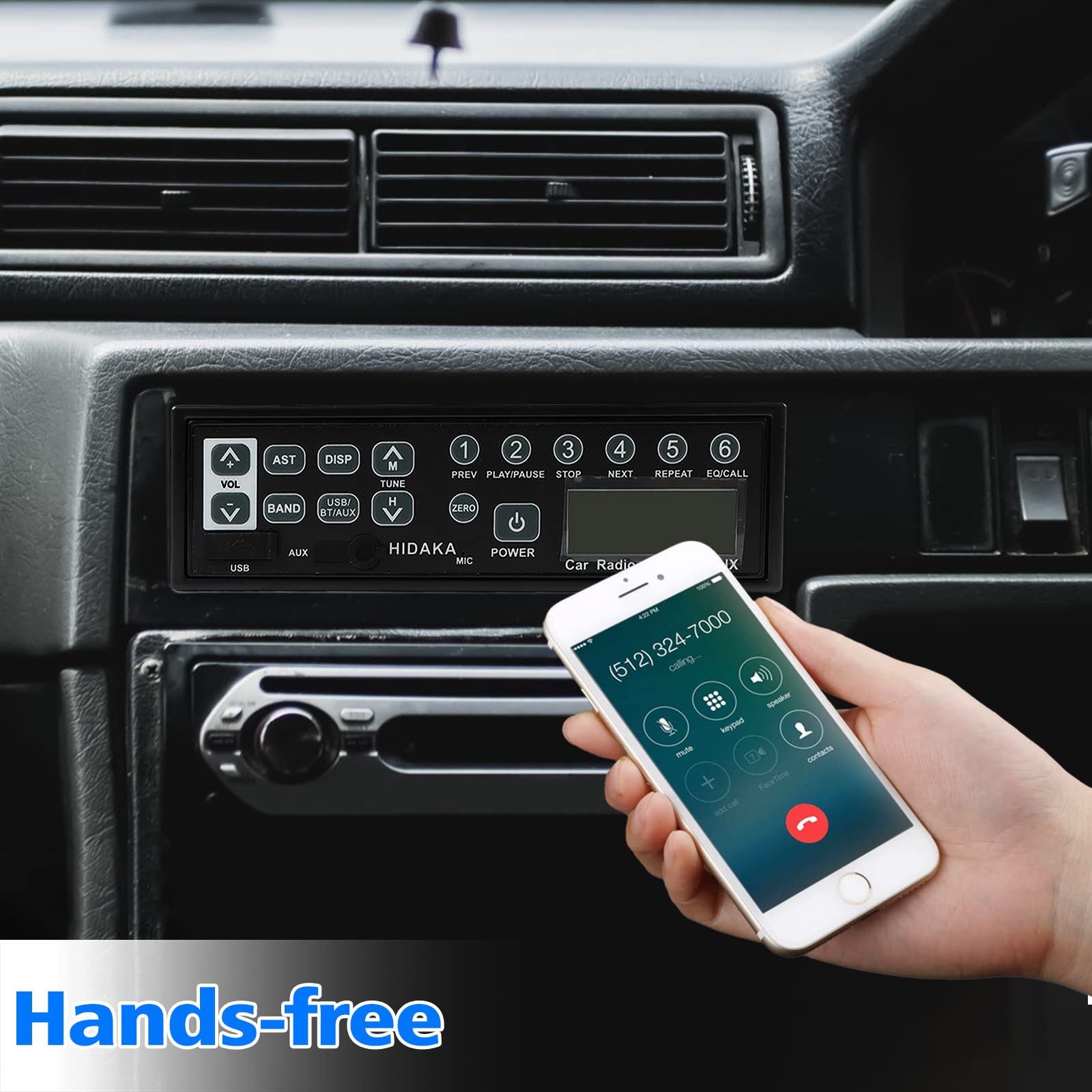 Universal M200 24V Car Bluetooth Radio with USB & AUX Input - Compatible with Komatsu, Sumitomo, Kobelco, Takeuchi Excavators - Perfect for Construction Sites & Heavy Equipment Use