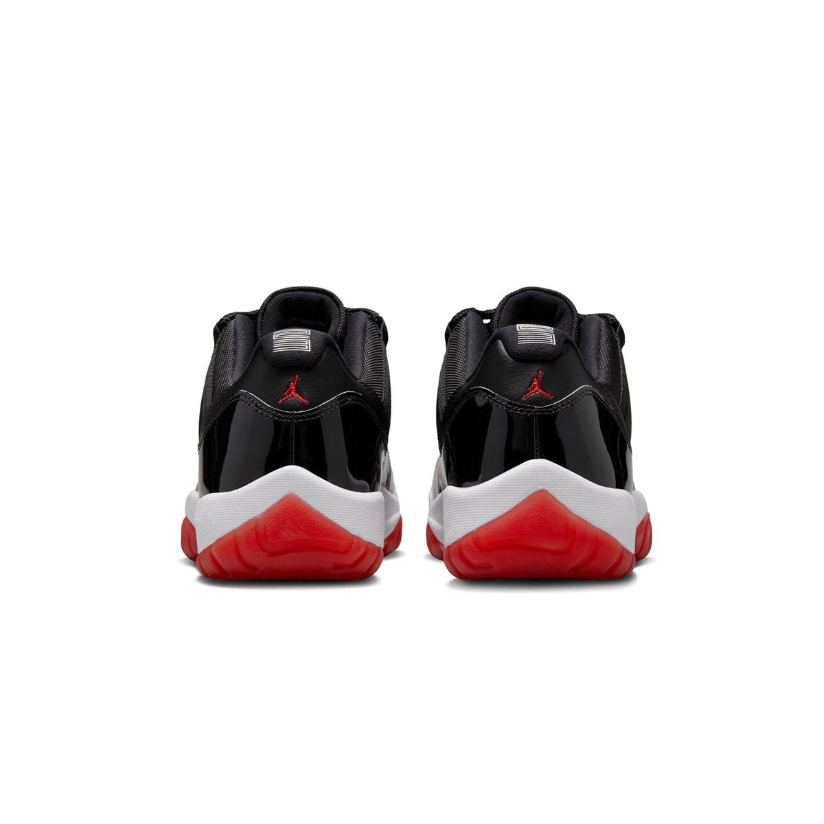 Air Jordan 11 Retro Low 'Bred' Men's Basketball Shoes - Iconic Black & Red Colorway - Perfect for Casual Wear & Sneaker Collectors