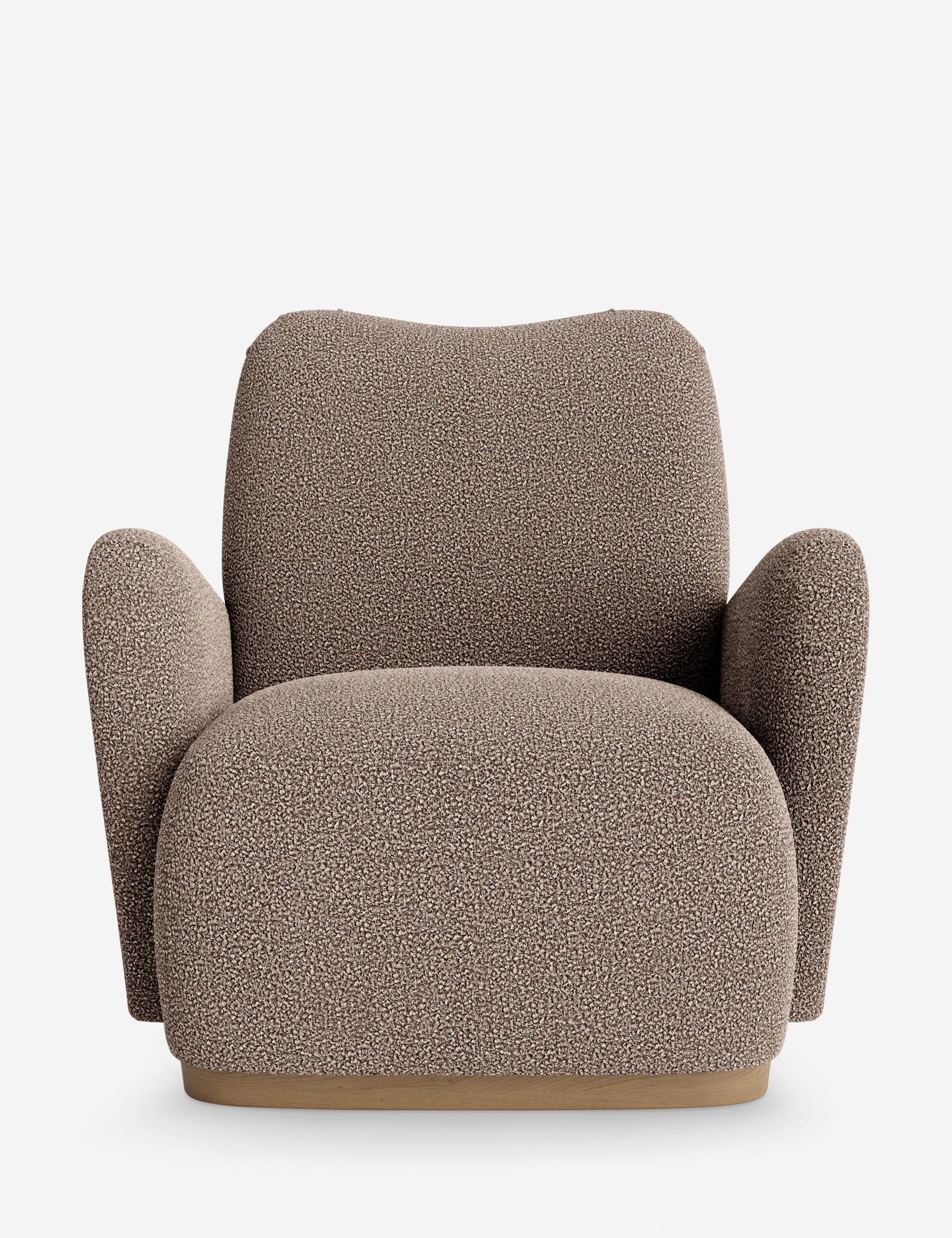 DISC Interiors Bei Accent Chair - Mid Century Modern Lounge Chair with Wooden Legs for Living Room, Bedroom & Office Decor | Stylish Comfortable Seating for Home & Workspace