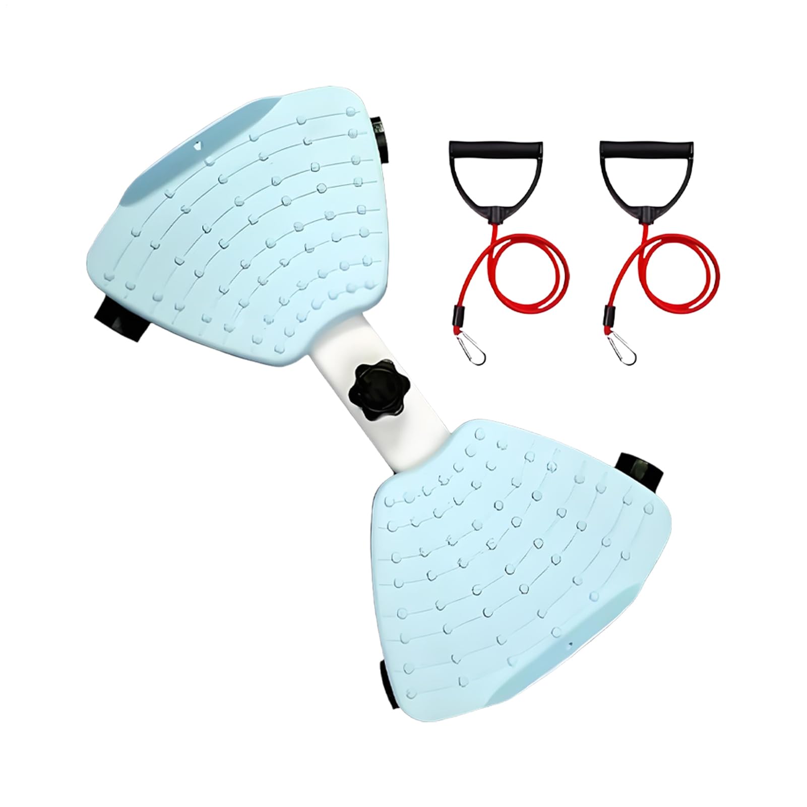 Silent Abdominal Twister Board with Resistance Bands - Waist Exercise Machine for Belly Fat Loss - Home Gym Equipment for Women & Men - Perfect for Indoor Workouts and Core Strengthening