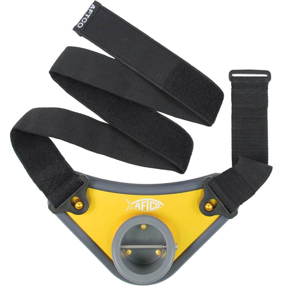 AFTCO Alijos Fighting Belt - Heavy Duty Fishing Belt for Big Game Saltwater Fishing - Perfect for Offshore, Deep Sea, and Sport Fishing Adventures