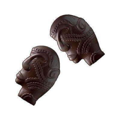 Handmade Papuan Tribal Mask Chocolate Mold - DIY Silicone Baking Mold for Chocolate, Candy, Soap & Resin Crafts - Perfect for Halloween, Cultural Events & Home Decor