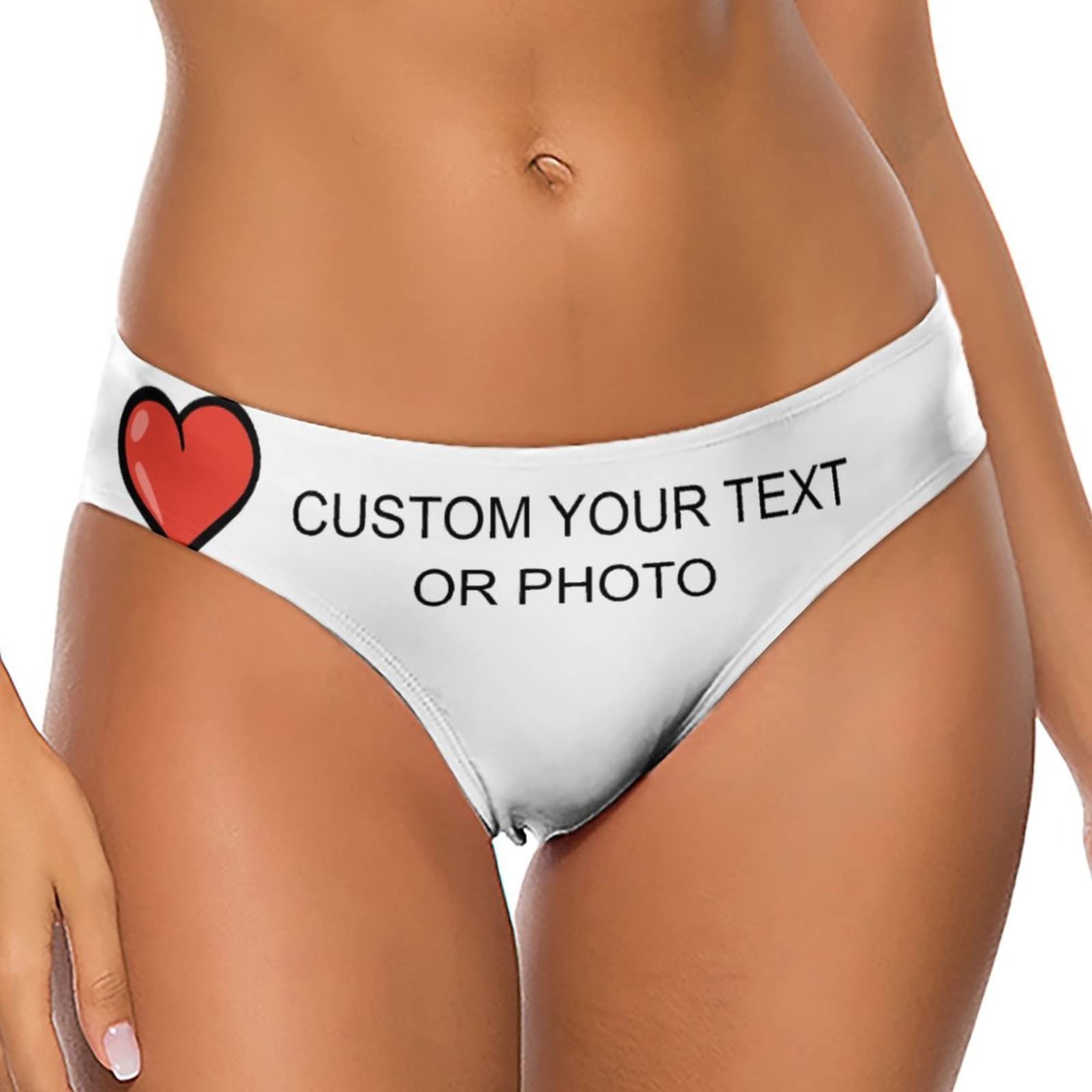 Custom Personalized Lace Underwear for Women & Funny Boxer Shorts for Men - Valentine's Day Gift with Face Print - Romantic Couples Underwear for Anniversary & Special Occasions