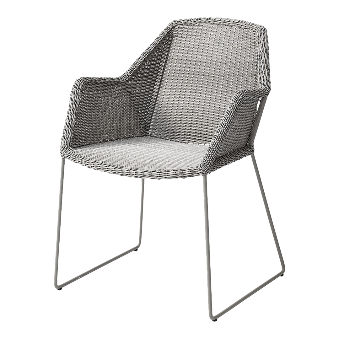 Breeze Outdoor Chair with Sled Base - Lightweight Patio Furniture for Backyard, Poolside & Camping - Comfortable Lounge Chair for Relaxing in Sun or Shade