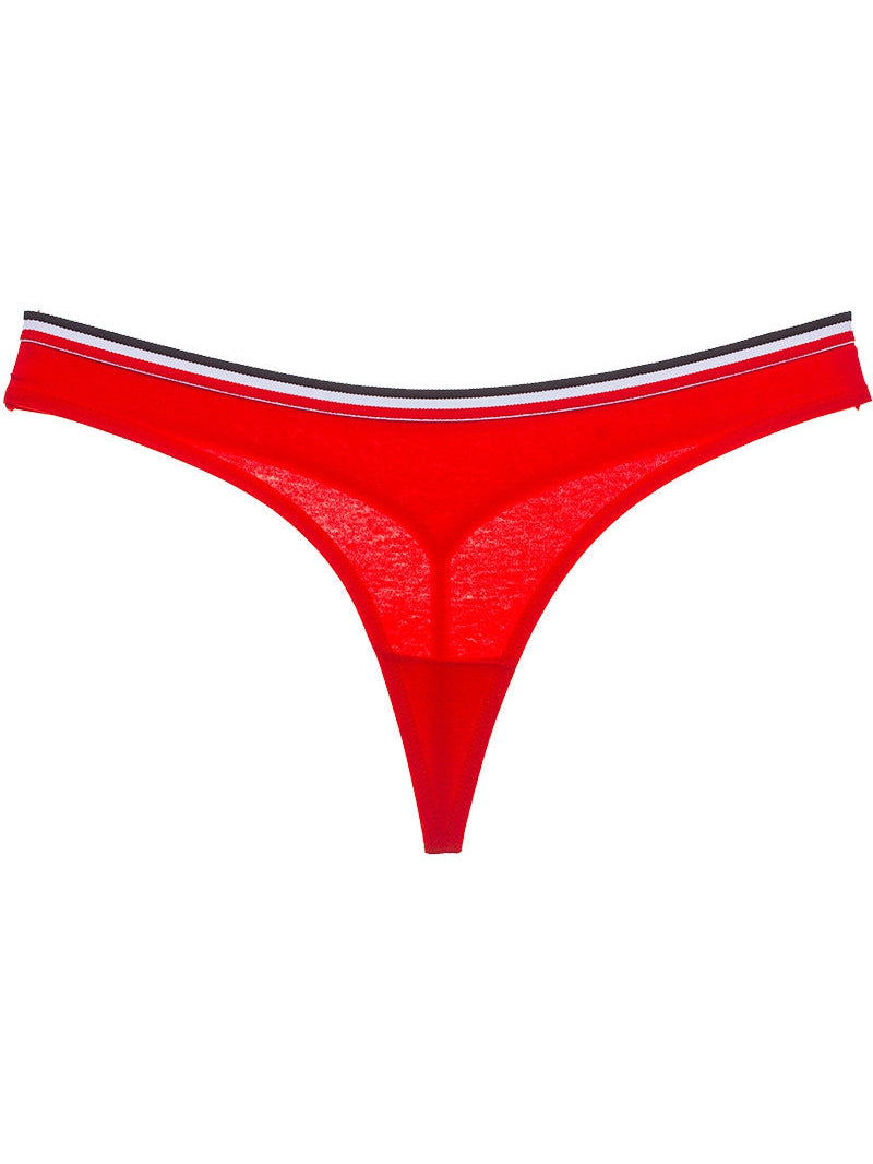 ZASUWA Women's Trendy Striped T-Back Thong Underwear - Comfortable & Sexy for Yoga, Gym & Daily Wear