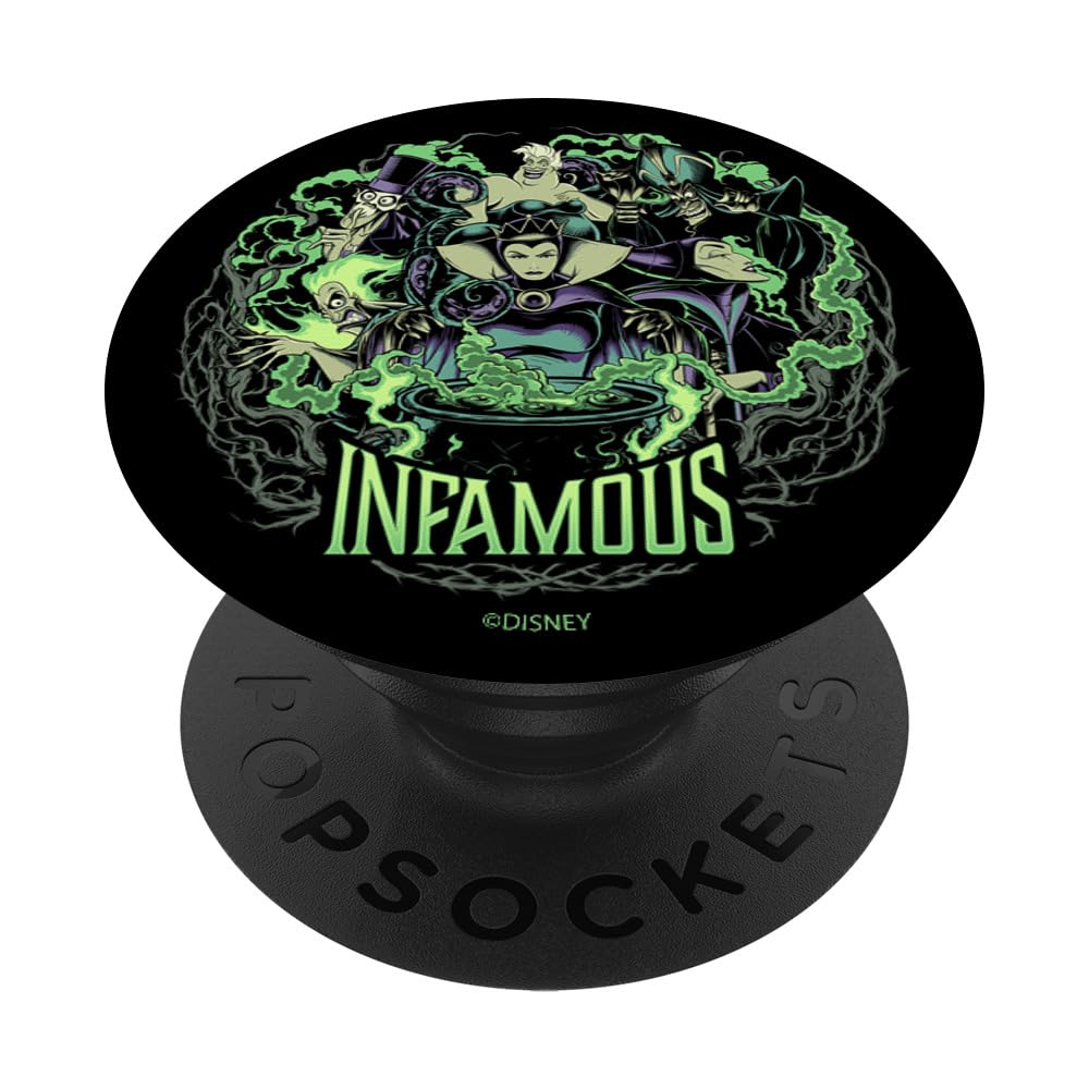 Disney Villains Infamous Group Shot PopSockets Swappable Grip for Phones & Tablets - Perfect for Disney Fans, Phone Accessories, and Everyday Use
