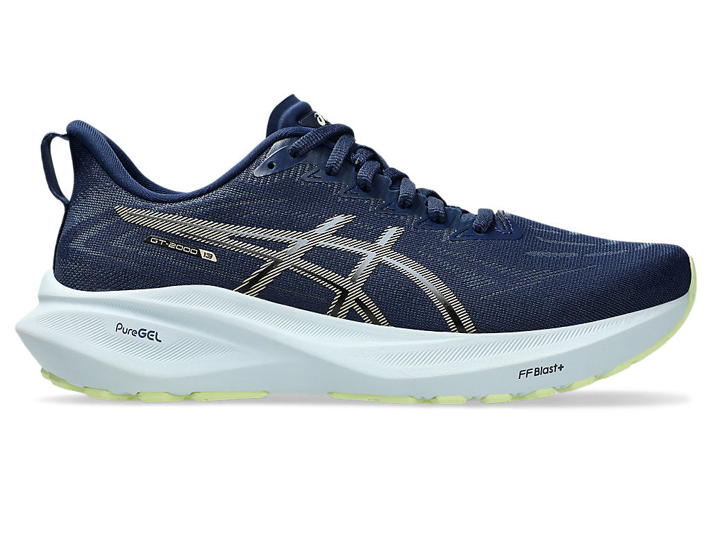 ASICS GT 2000 13 Women's Running Shoes - Lightweight Stability Trainers (B Width) in Blue Expanse/Champagne | Perfect for Road Running, Gym Workouts & Daily Jogging