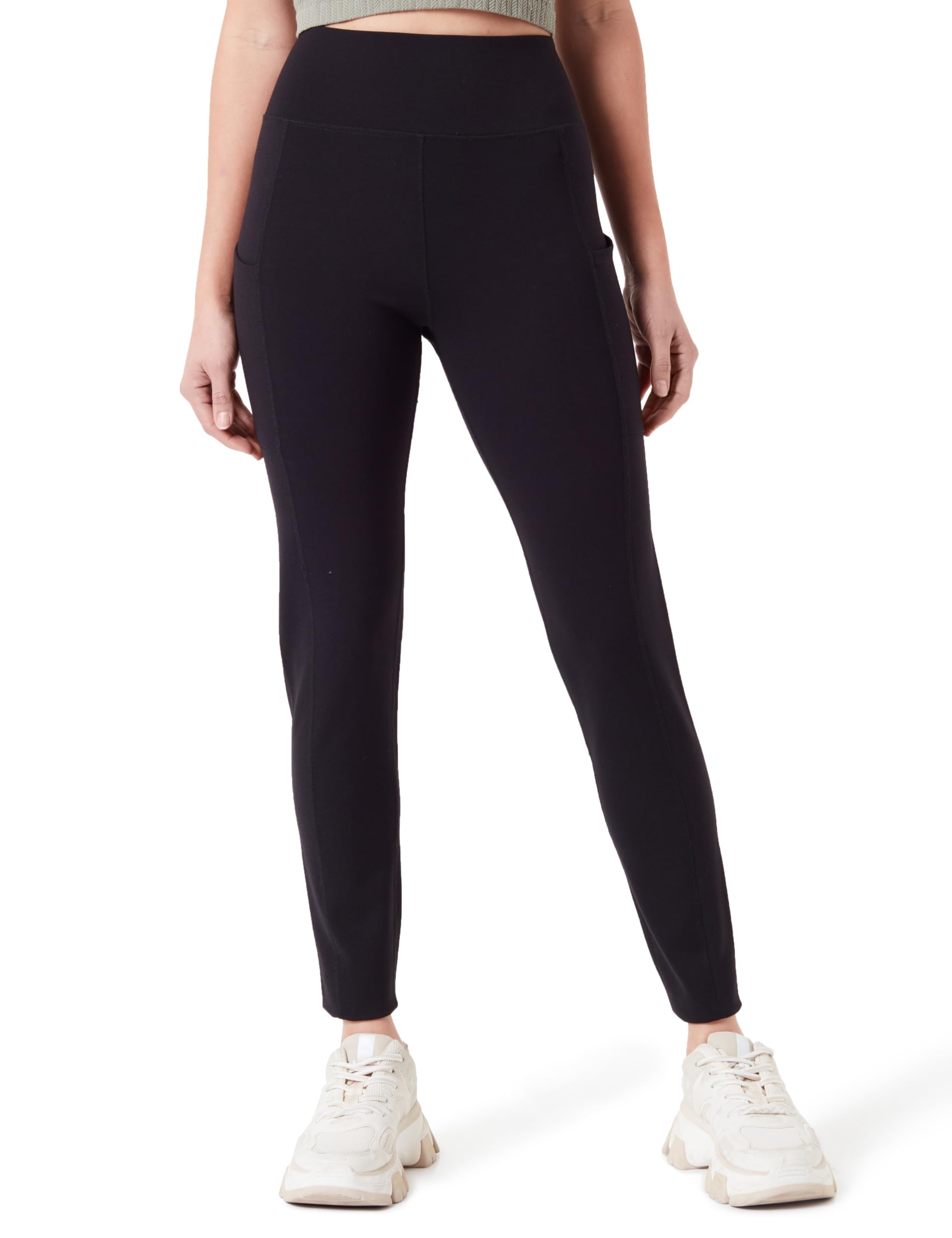 Dickies Women’s Double Pocket Leggings - High Waisted Yoga Pants with Side Pockets for Workout, Running & Everyday Wear