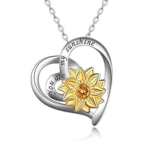 AOBOCO 925 Sterling Silver Flower Necklace for Women - Elegant Crystal Pendant Jewelry, Perfect Birthday Gift for Her, Anniversary Present, Valentine's Day Gift | Ideal for Weddings, Parties & Everyday Wear