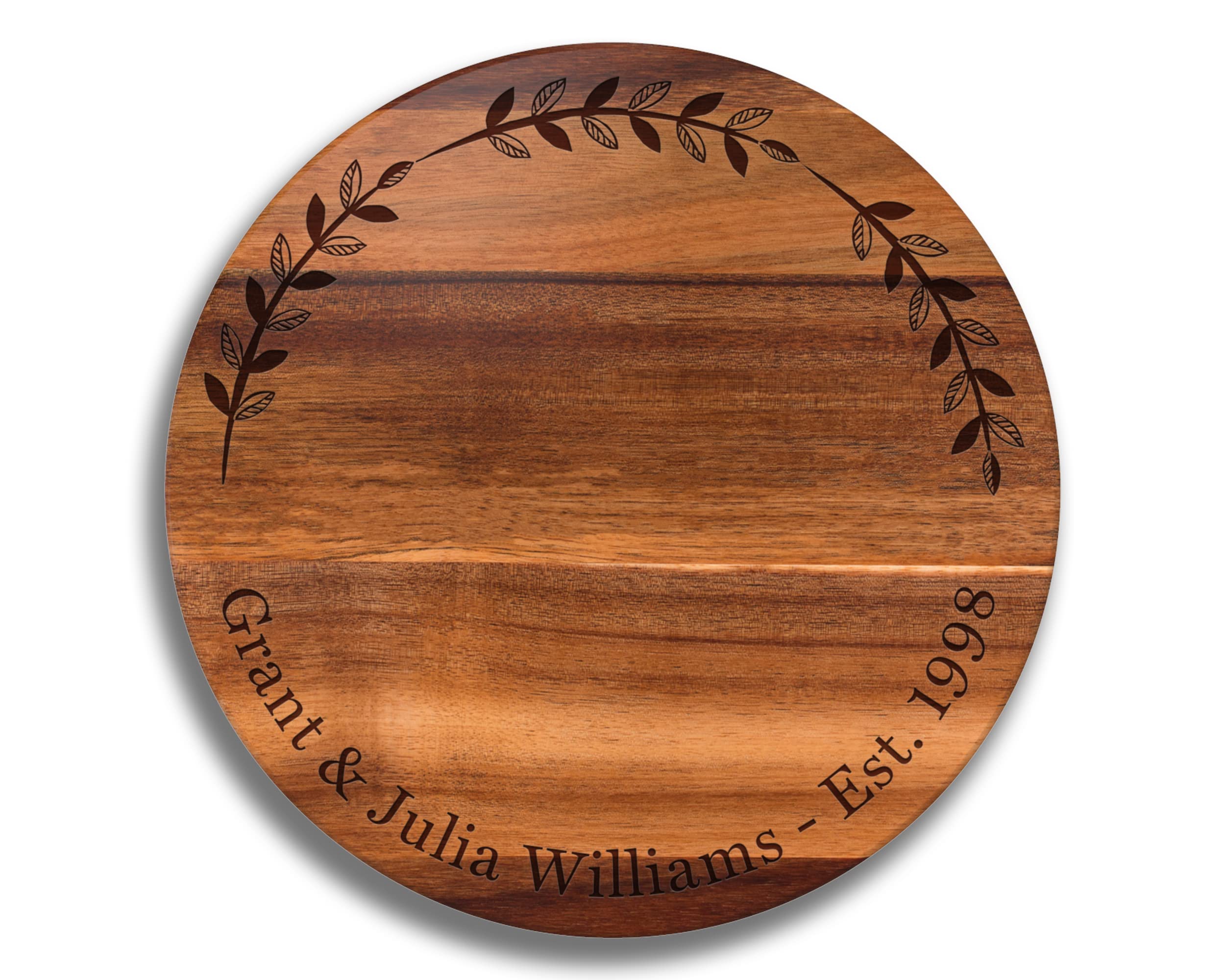 Custom Personalized Lazy Susan Turntable - Engraved Wooden Spinning Tray for Dining Table, Wedding Gifts & Kitchen Organization - Perfect for Serving Dishes, Spices, and Party Snacks