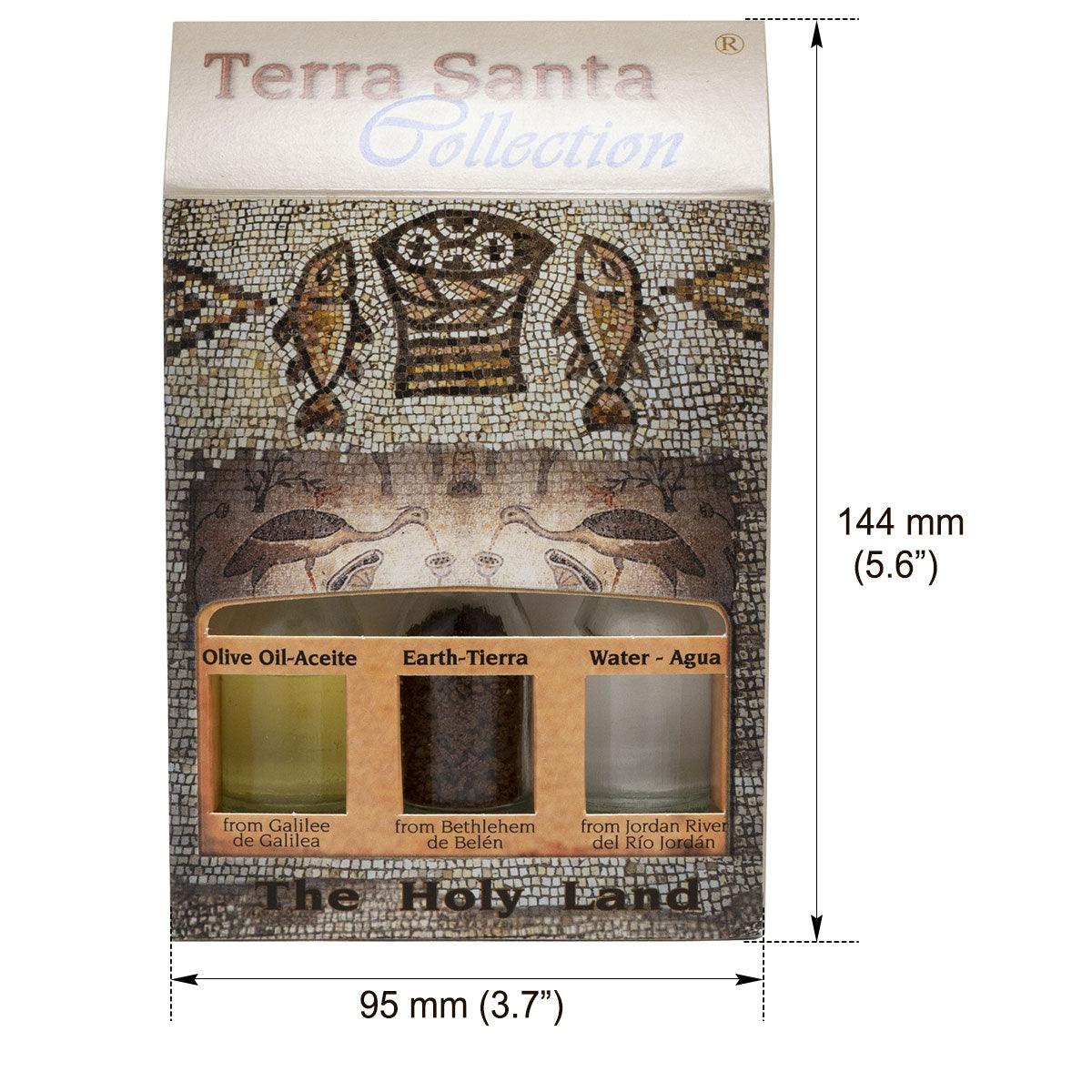 Holy Land Gift Set - Authentic Holy Water, Olive Oil & Sacred Earth from Tabgha - Perfect for Religious Ceremonies, Spiritual Blessings & Home Altar Decor
