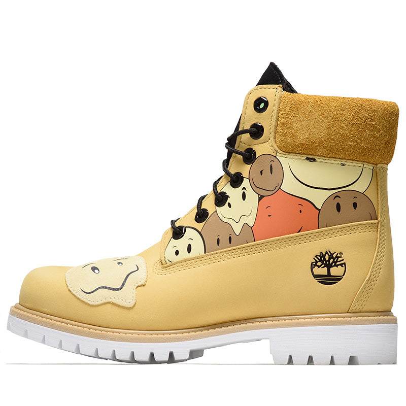 Timberland Men's 6-Inch Premium Waterproof Boots - Lace-Up Ankle Boots for Hiking & Outdoor Activities (Medium Yellow, Shades of Happiness Collection) - Perfect for Rainy Days, Winter & Work Wear