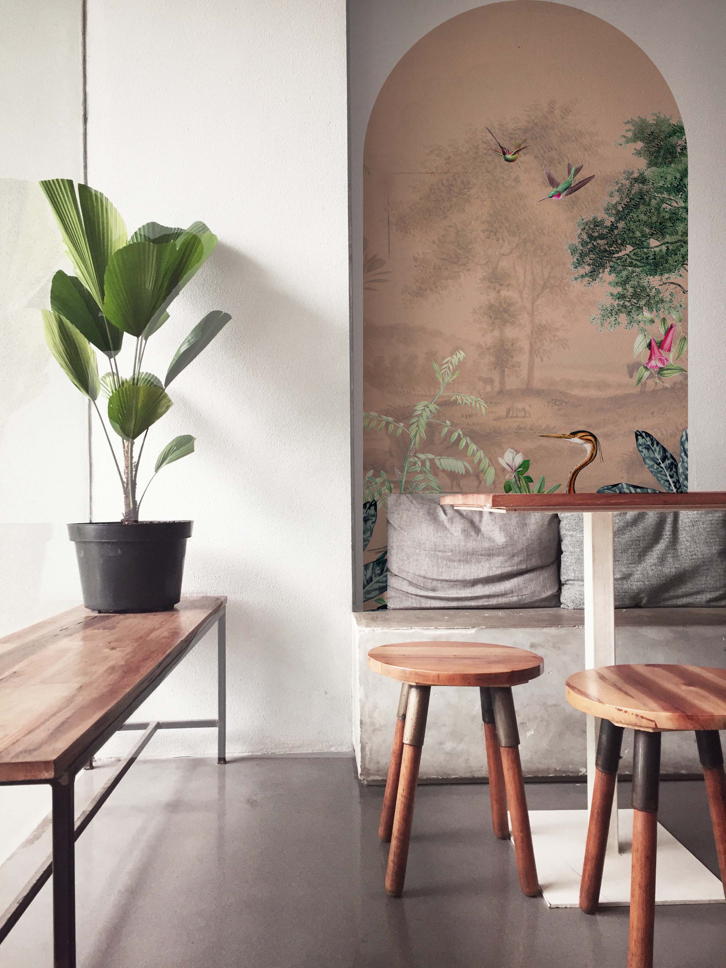 Peel and Stick Arch Wallpaper Decal - Scenic Landscape Self-Adhesive Wall Mural for Home Decor | Perfect for Living Room, Bedroom, and Office Accent Walls