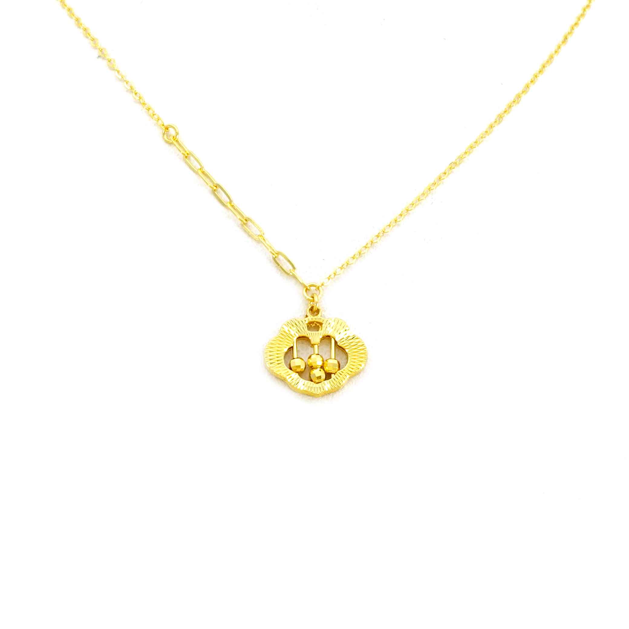 24K Gold Necklace for Women - Elegant Real Gold Pendant Necklace Jewelry Gift for Her - Perfect for Anniversary, Birthday, Valentine's Day Gifts