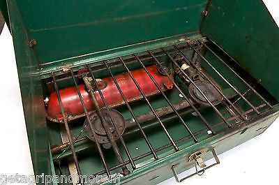 Vintage COLEMAN 2-Burner Stove Model 413E from 1950s-1960s | Classic Camping Stove for Outdoor Adventures, Picnics & Emergency Preparedness