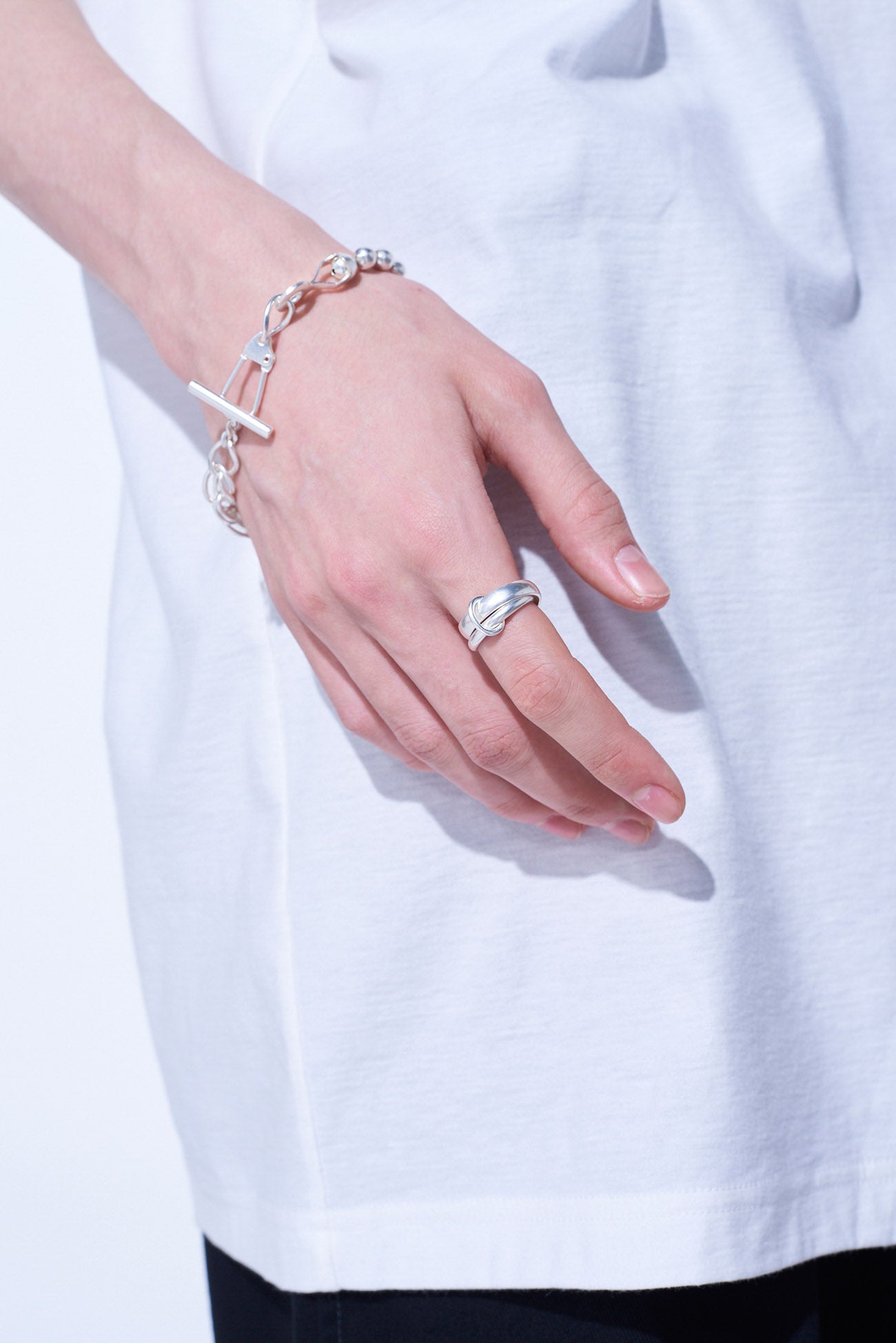 Stylish Brass Two Strand Mixed Ring for Women - Trendy Boho Jewelry for Everyday Wear & Special Occasions