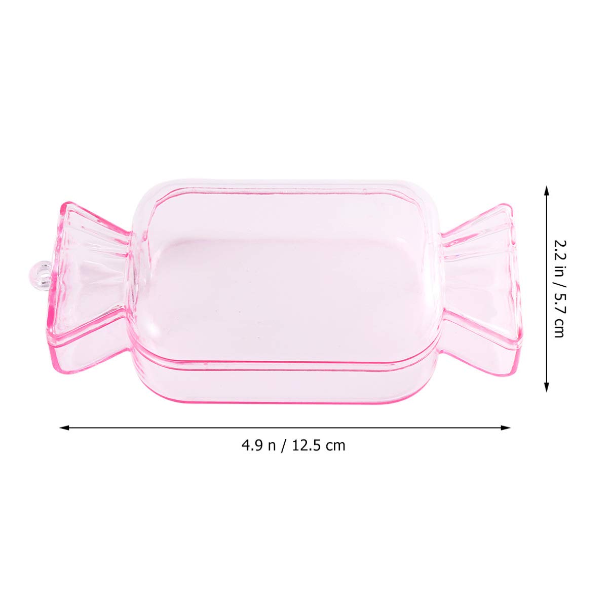NUOBESTY 12-Piece Extra Large Clear Plastic Candy Containers for Halloween, Parties & Weddings - Transparent Polystyrene Candy Storage Boxes & Display Stands - Perfect for Bulk Candy, Treats, Snacks & Small Item Organization