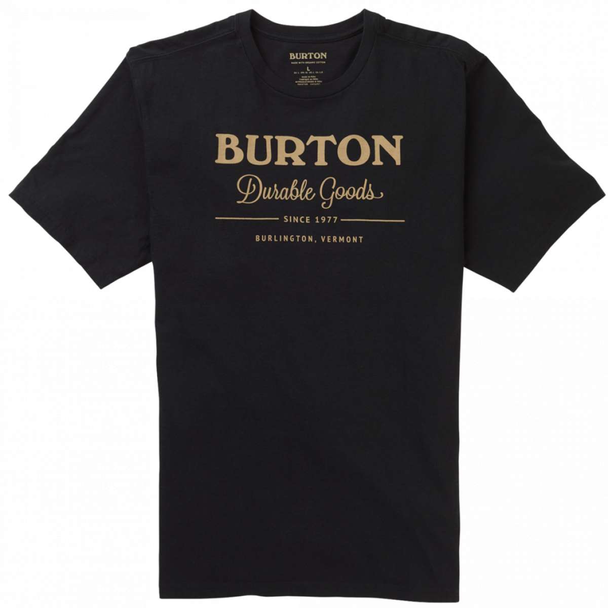 Burton Durable Men's Short Sleeve T-Shirt 2023 - Comfortable Casual Tee for Outdoor Activities, Travel & Everyday Wear