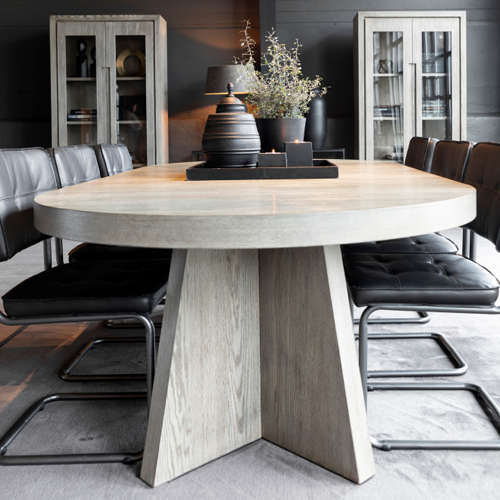 Trent Extension Dining Table - Antique Grey Finish | Expandable Farmhouse Style Table for Small Spaces & Family Gatherings | Perfect for Dining Rooms, Kitchens & Open Floor Plans