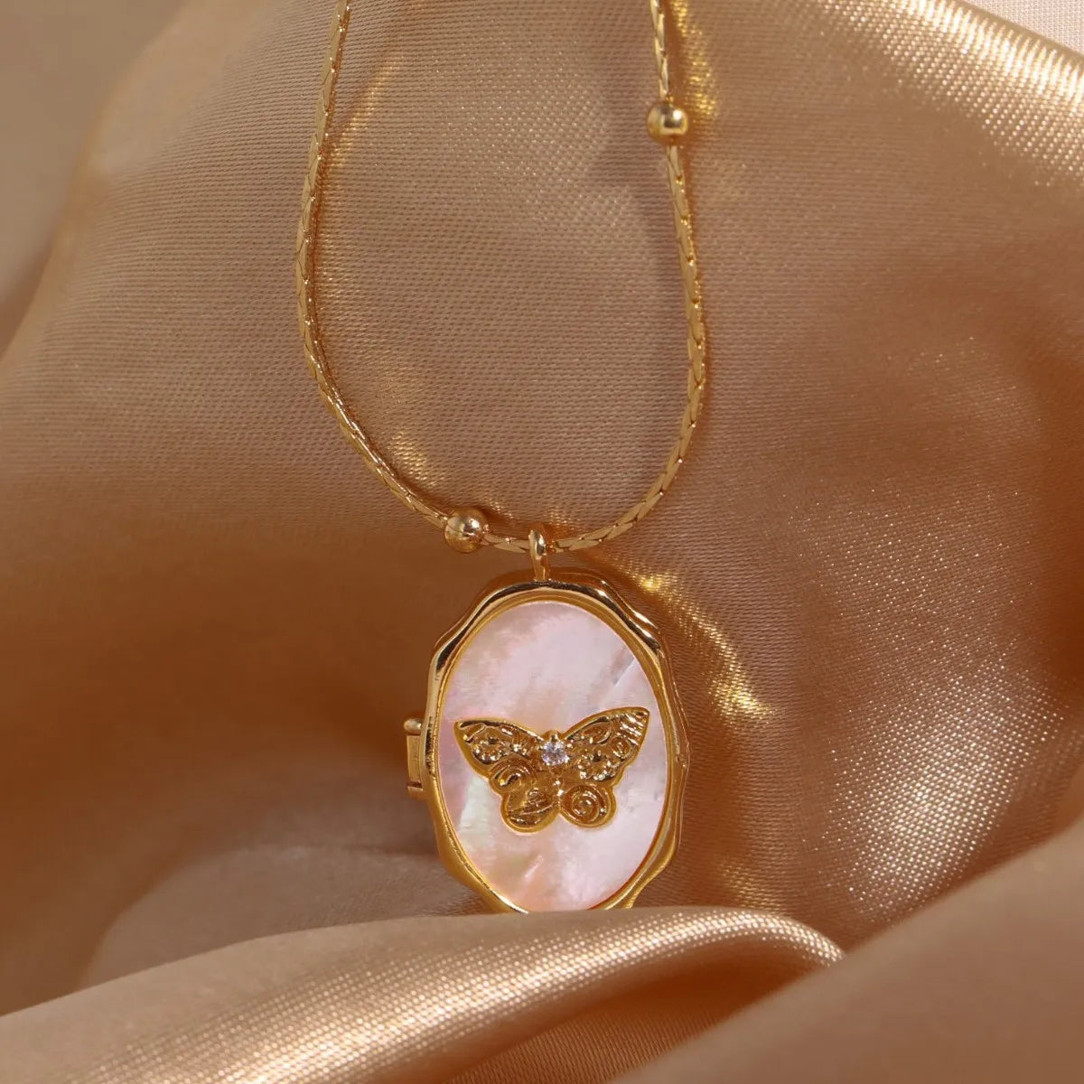 Butterfly Bliss Necklace Locket - Elegant Silver Butterfly Pendant with Heart Charm | Perfect for Valentine's Day Gifts, Anniversary Presents & Everyday Jewelry