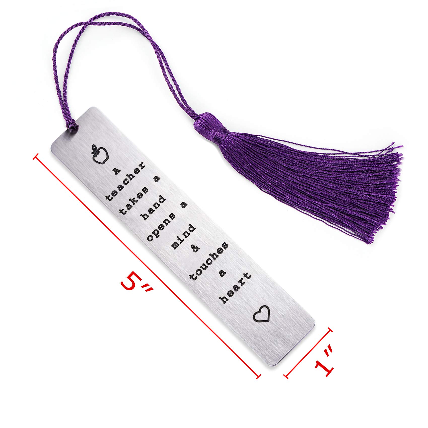 Personalized Teacher Bookmark - Unique Teacher Appreciation Gifts, Thank You Present from Students, Special Teaching Assistant Gift - Perfect for Classroom, Graduation, Retirement & Back to School Gifts
