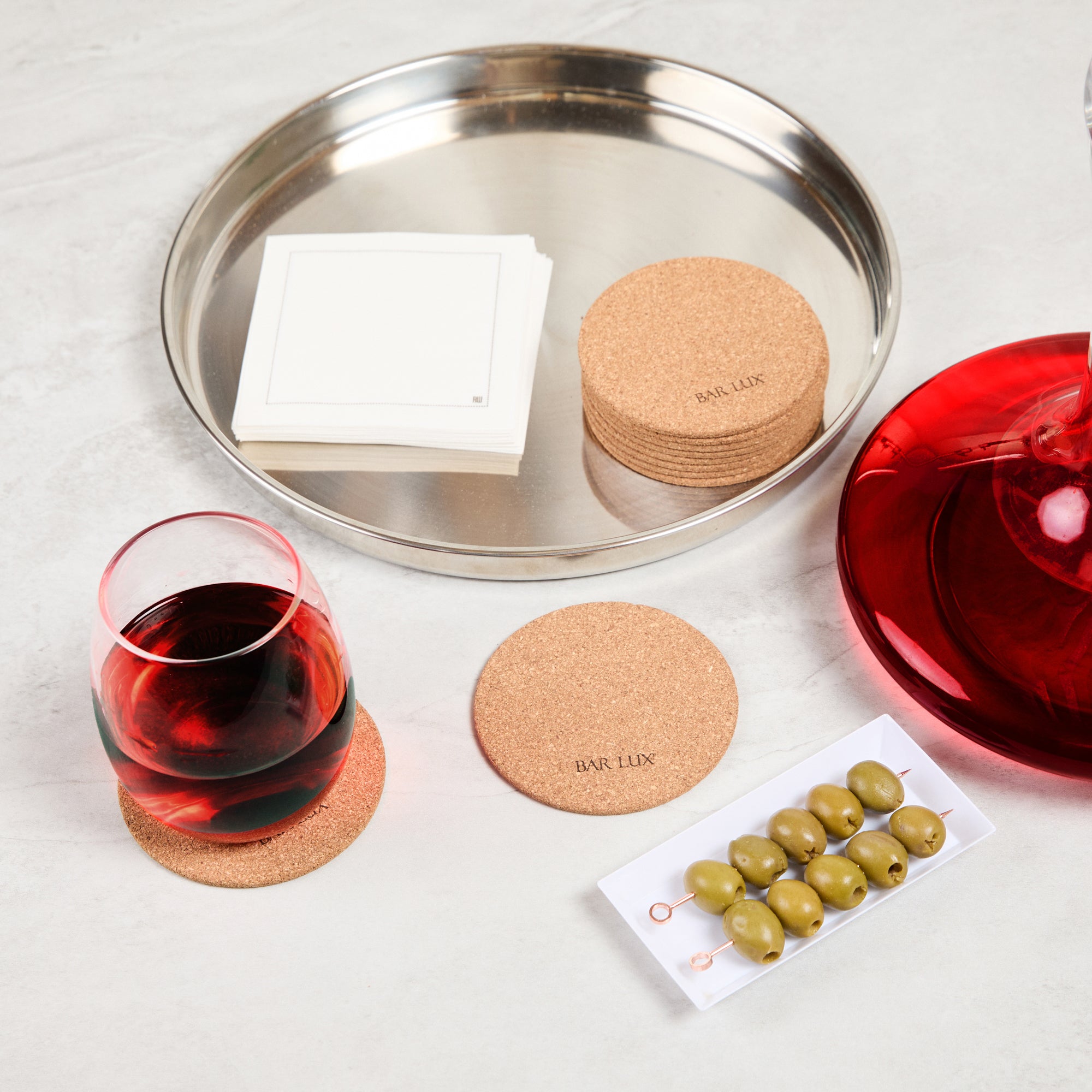 Premium Round Cork Coasters Set of 100 - Natural Wine & Drink Coasters for Table Protection - Perfect for Bars, Restaurants, and Home Entertaining