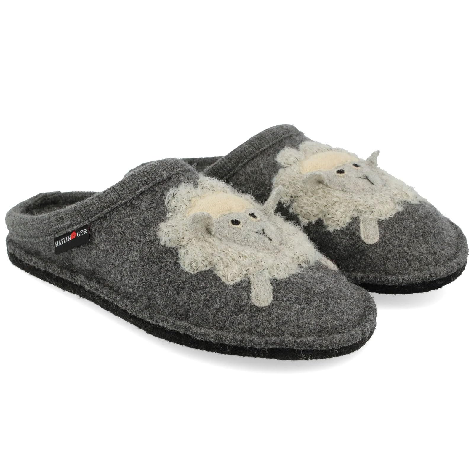 HAFLINGER Unisex Lamby Pure Boiled Wool House Slippers - Breathable, Moisture-Wicking, Slip-Resistant Double-Felted Sole - Perfect for Indoor Comfort, Relaxation & Cold Weather Warmth
