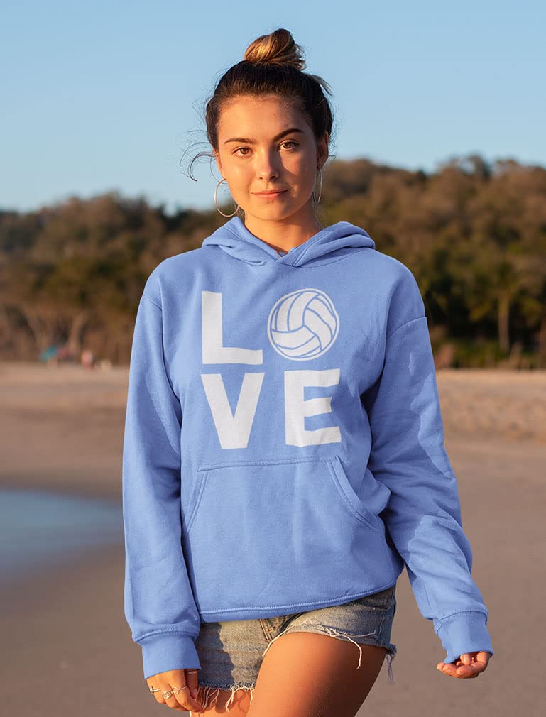 Tstars Volleyball Hoodie - Soft & Comfortable Pullover Sweatshirt for Women & Teen Girls - Perfect Gift for Volleyball Players, Fans & Team Spirit - Ideal for Games, Practice & Casual Wear
