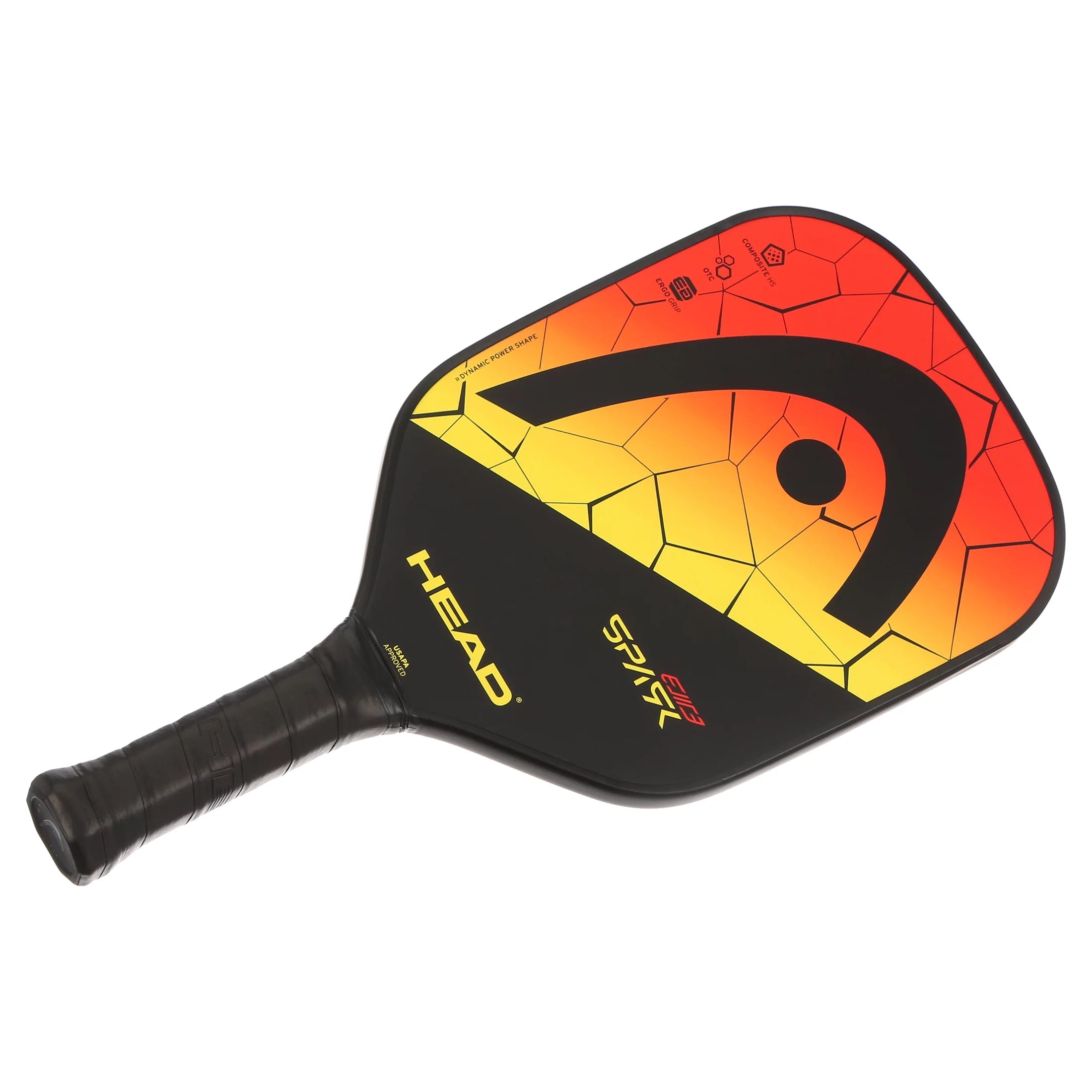 Head Spark Elite v4 Pickleball Paddle - Lightweight Carbon Fiber Paddle for Control & Power - Perfect for Indoor & Outdoor Play, Tournaments & Recreational Games