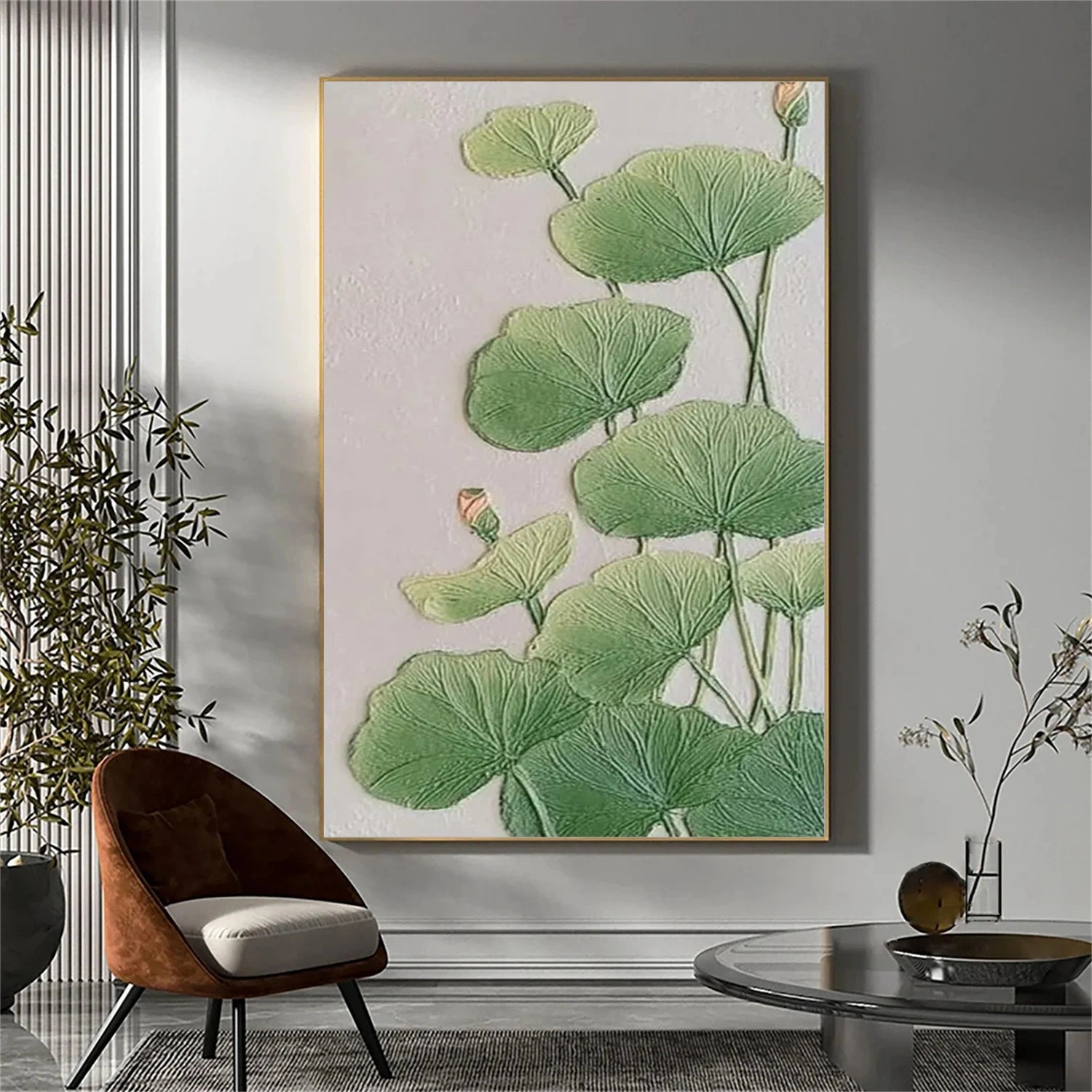 Abstract Flower and Tree Texture Canvas Wall Art - Modern Home Decor for Living Room, Bedroom & Office | FT 220
