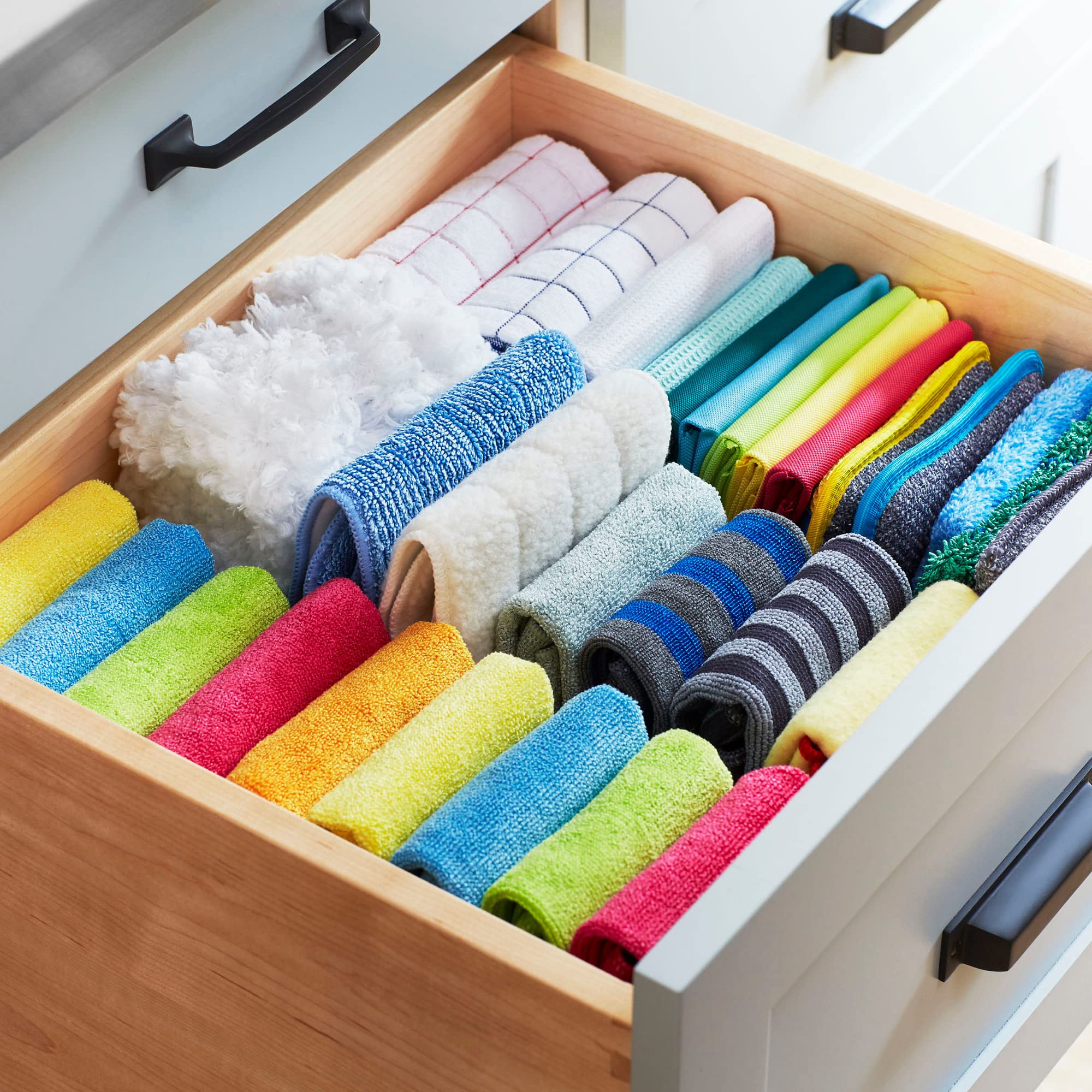 E-Cloth Deep Clean Mop Head Variety Pack - Blue & White (2 Pack) | Premium Microfiber Cleaning Pads for Floors & Hard Surfaces | Ideal for Kitchen, Bathroom & Tile Cleaning
