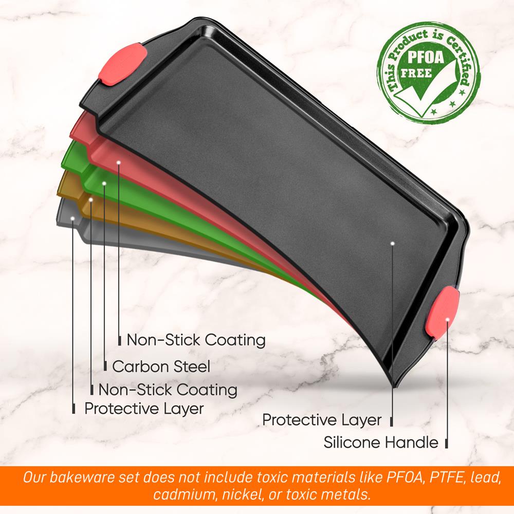 Non-Stick Medium Cookie Sheet - 12x16 Inch Baking Pan for Cookies, Pizza & More - Perfect for Home Baking, Party Snacks & Restaurant Use