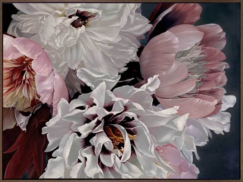 Fleur Canvas Art Print - Handmade Floral Wall Decor for Living Room, Bedroom & Office - Perfect for Home & Office Decoration