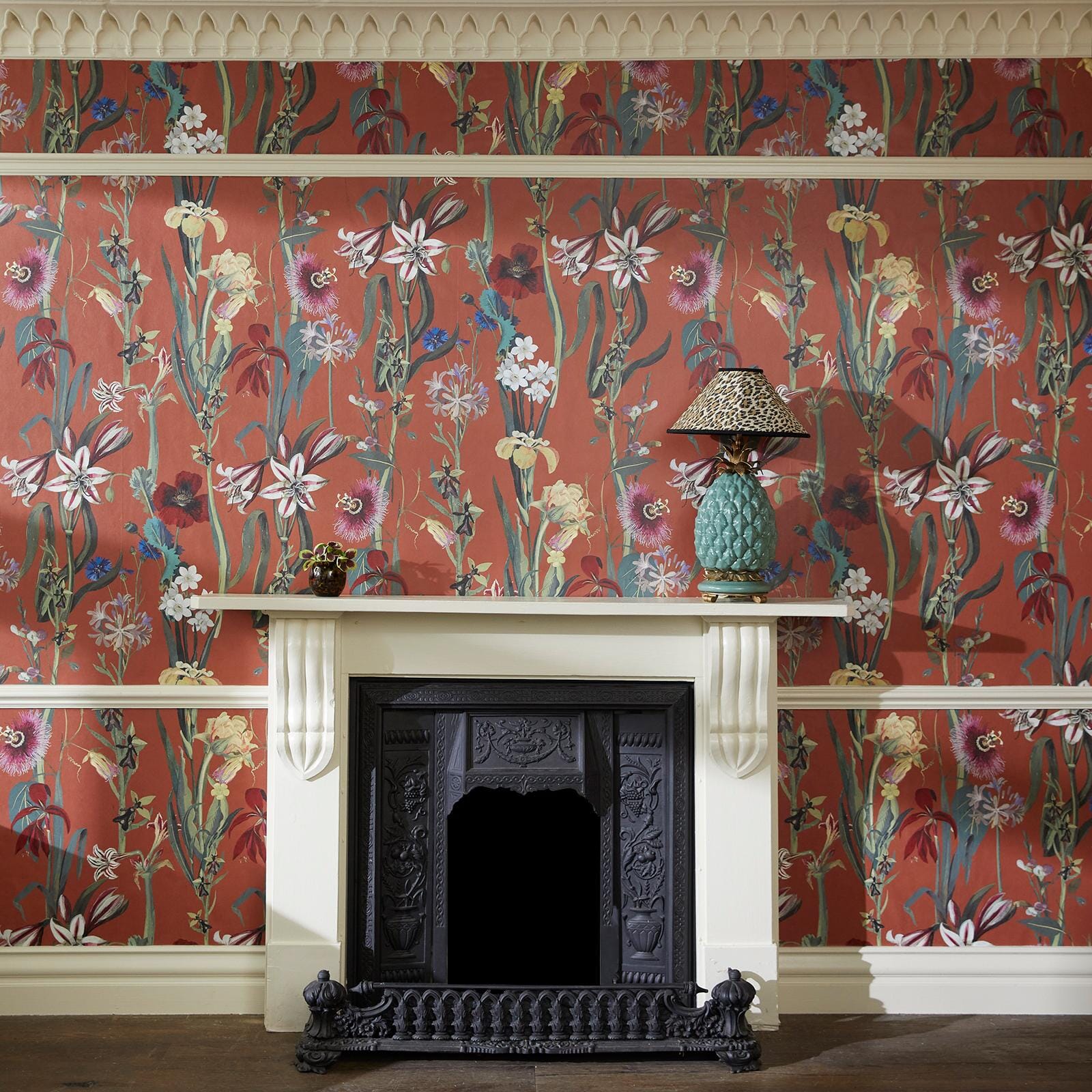 FLORA DELANICA Peel and Stick Wallpaper - Self-Adhesive Clay Pattern Removable Wallpaper for Bedroom, Living Room & Home Decor