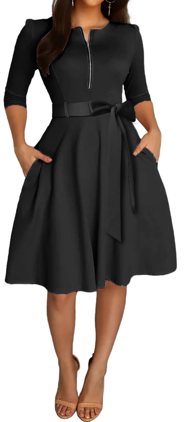 Sexy A-Line Flowy Long Midi Dress for Women - Perfect for Summer Parties, Beach Vacations & Date Nights