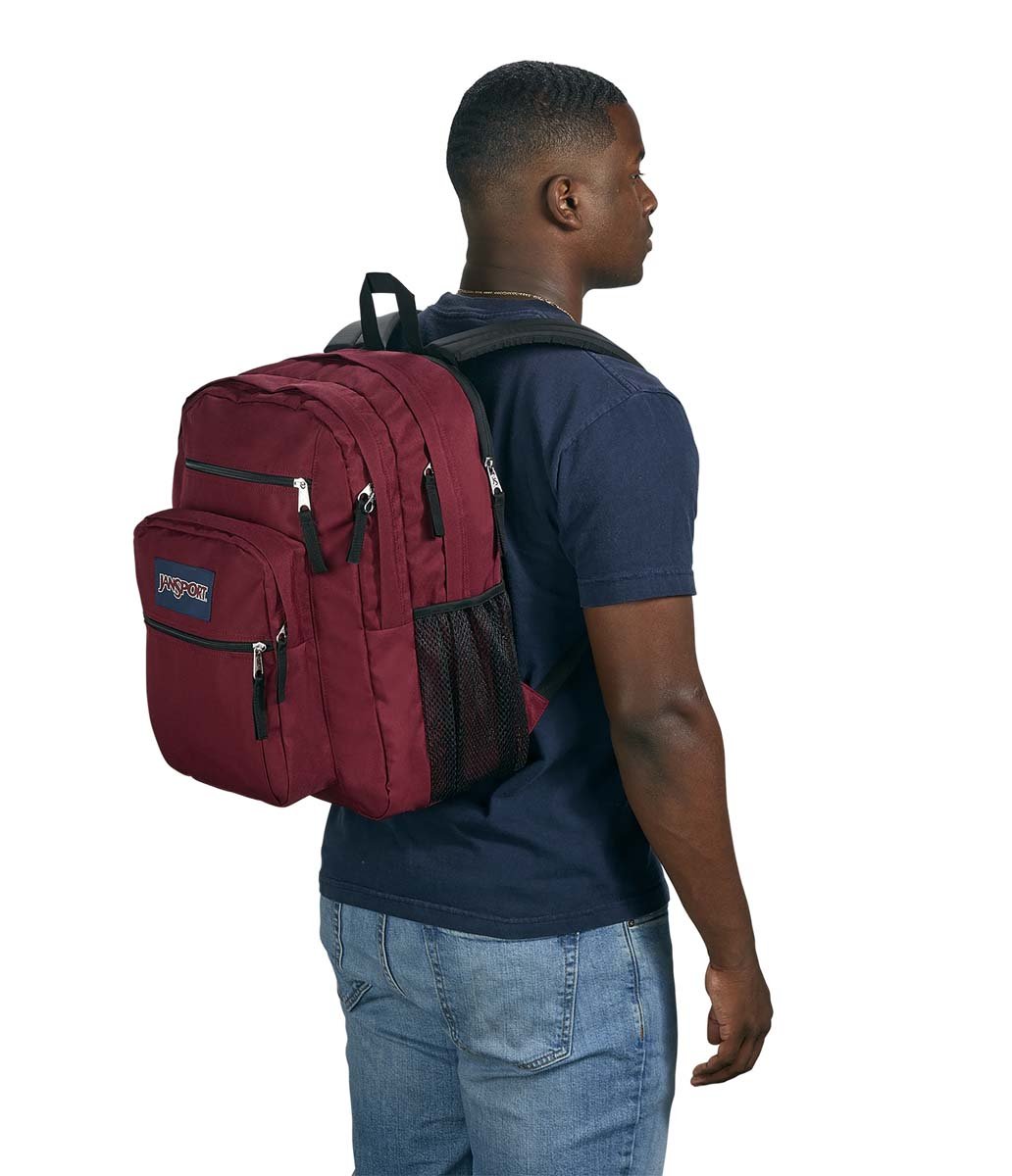 JanSport Big Student Backpack for School & College - Durable Russett Red Laptop Backpack with Spacious Compartment | Perfect for Travel, Hiking & Daily Commute