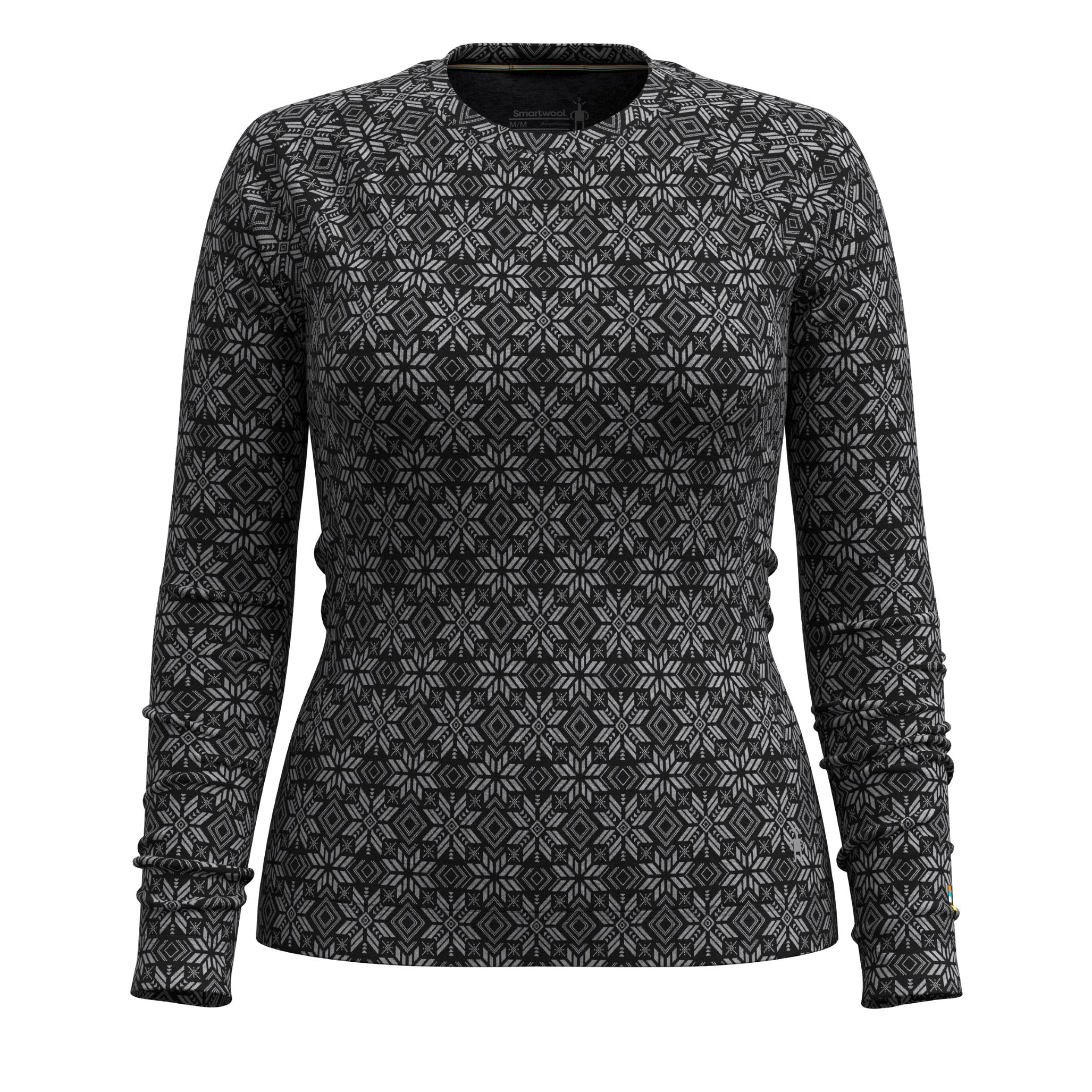Premium Women's Merino Wool Thermal Base Layer - Classic Crew Neck for Cold Weather Hiking, Skiing & Winter Outdoor Activities