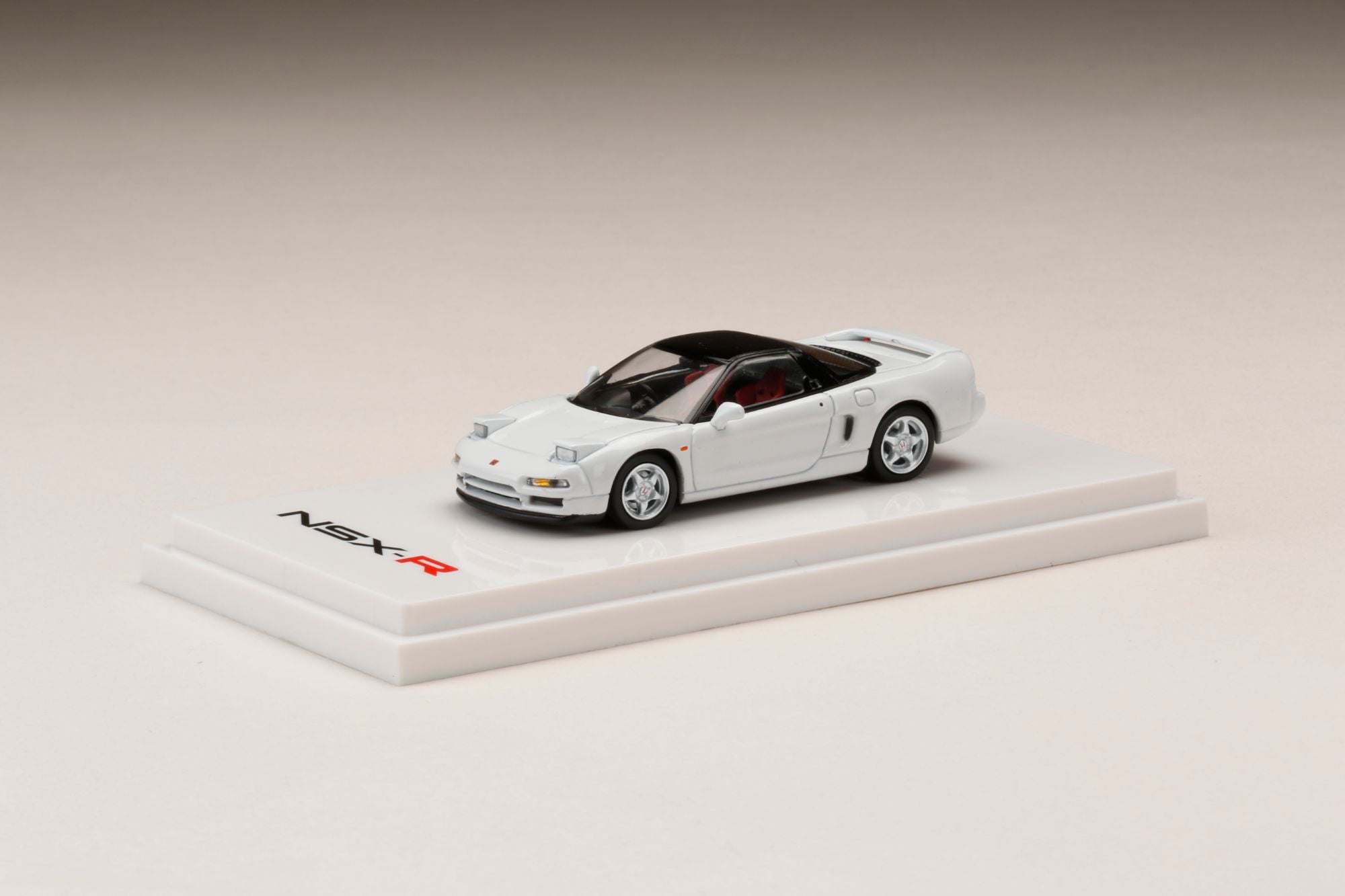 1:64 Honda NSX (NA1) Type R 1992 Championship White Diecast Model Car with Engine Display - Collectible Japanese Sports Car for Display, Racing Enthusiasts & Hobbyists