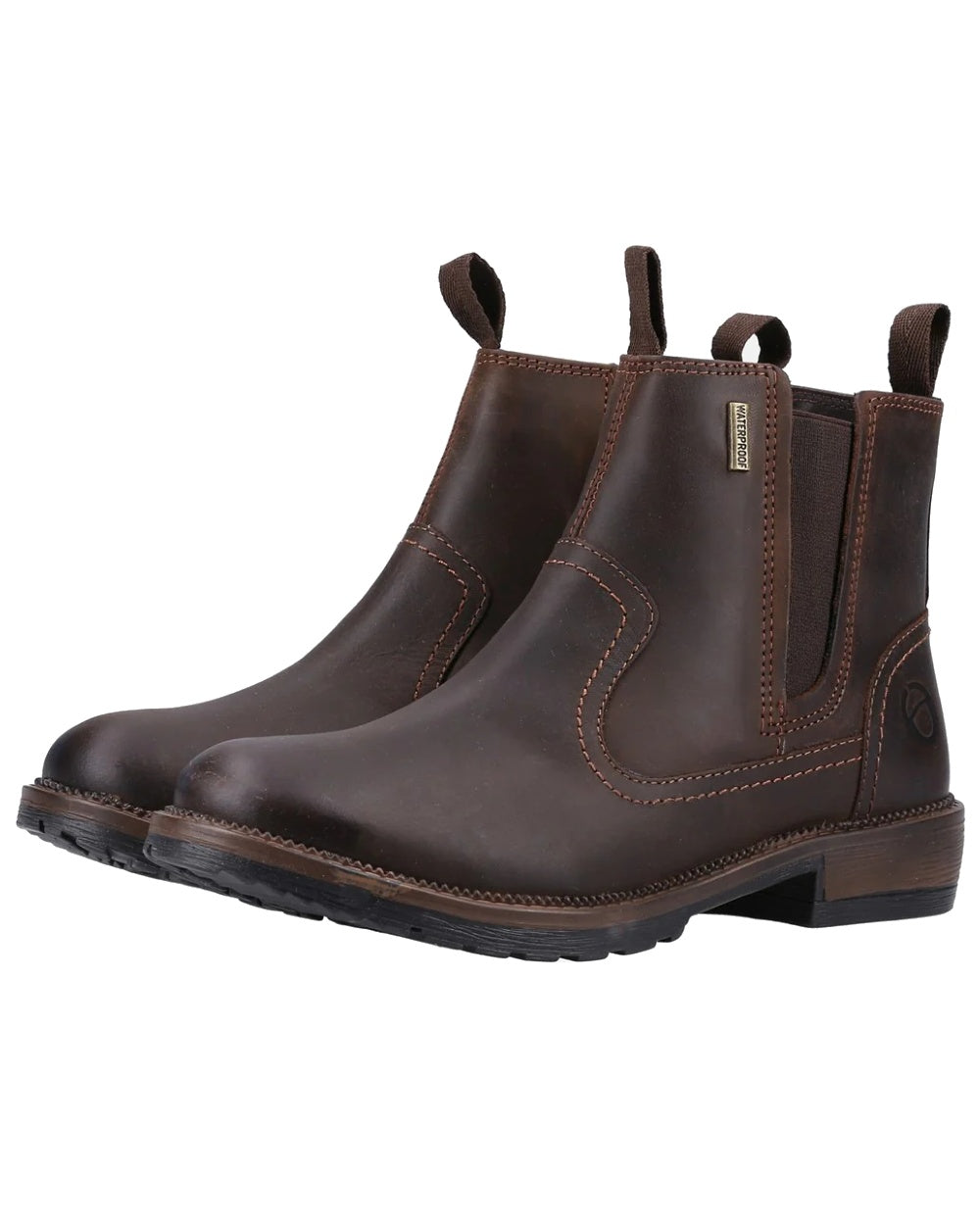 Cotswold Women's Laverton Ankle Boots - Waterproof Leather Chelsea Boots for Women, Comfortable Slip-On Winter Boots with Cushioned Insoles - Perfect for Outdoor Walking, Work & Casual Wear