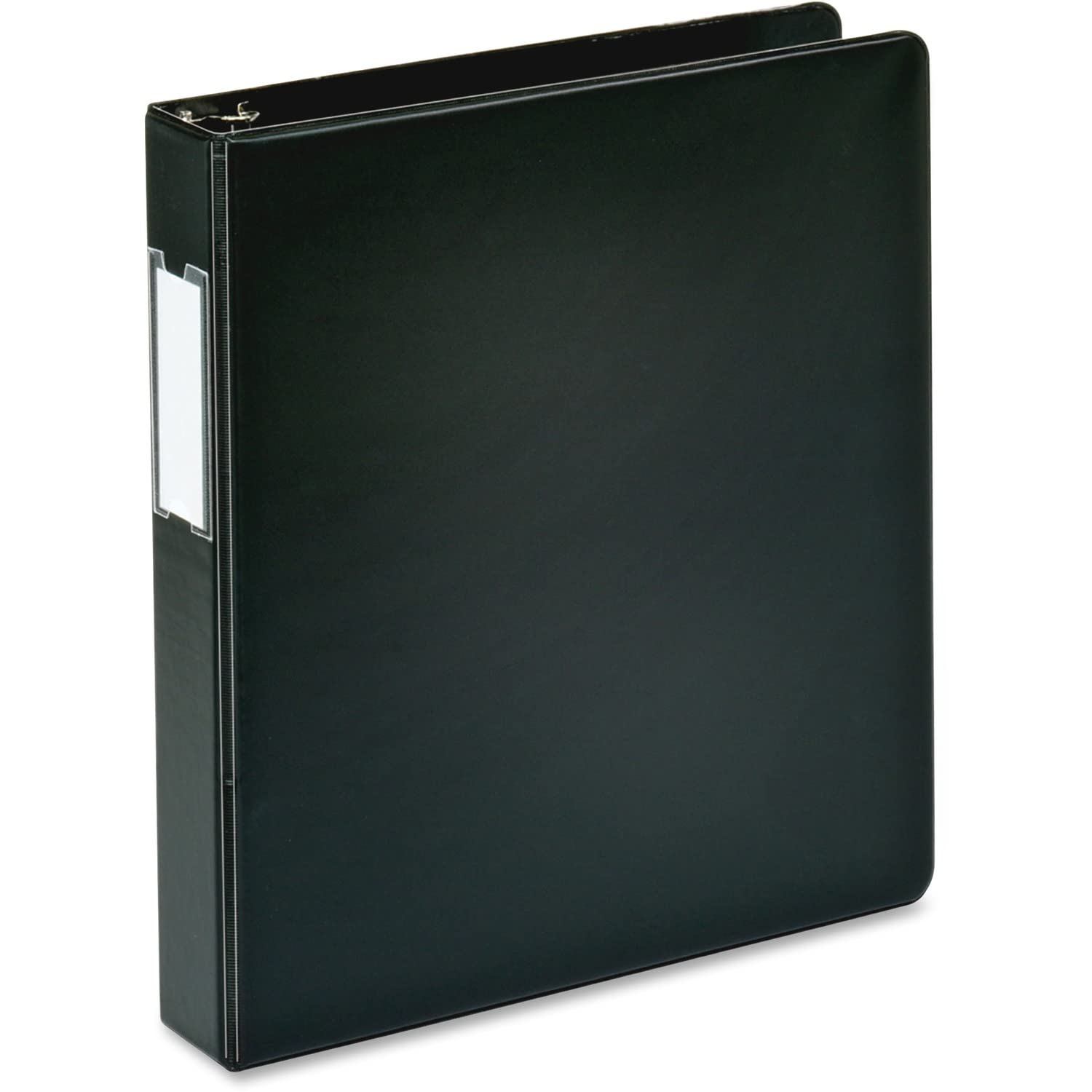 Business Source 1.5 Inch D-Ring Binder - Black (33125) for Office Organization, School Supplies & Document Storage