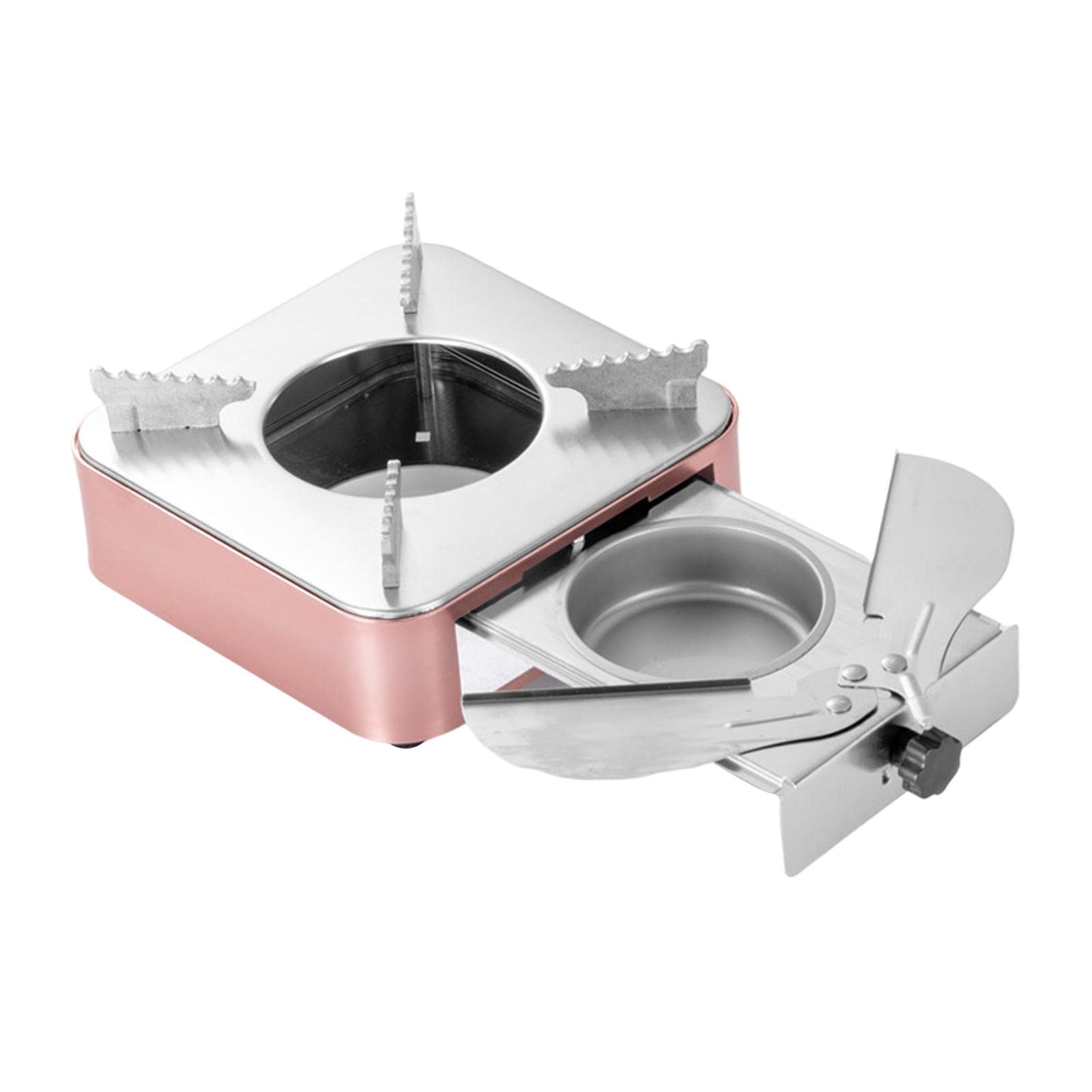 Shamjina Portable Stainless Steel Mini Stove - Compact Solid Fuel Backpacking Stove for Camping, Hiking & Outdoor Cooking | Perfect for Picnics, Emergency Preparedness & Wilderness Adventures