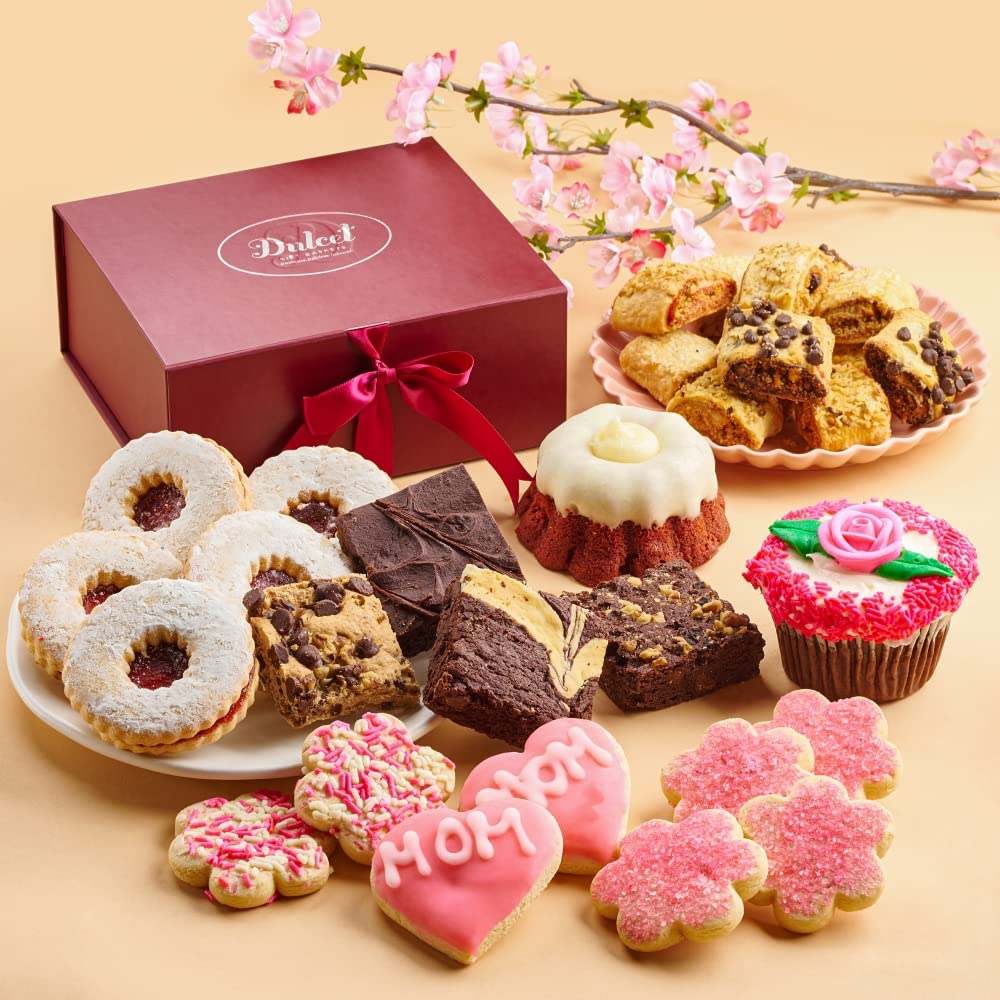 Premium Gourmet Food Gift Basket for Mother's Day - Luxury Treats for Women, Mom, Grandma, Sister & Wife | Dulcet Gift Baskets | Perfect for Birthday, Anniversary & Holiday Celebrations
