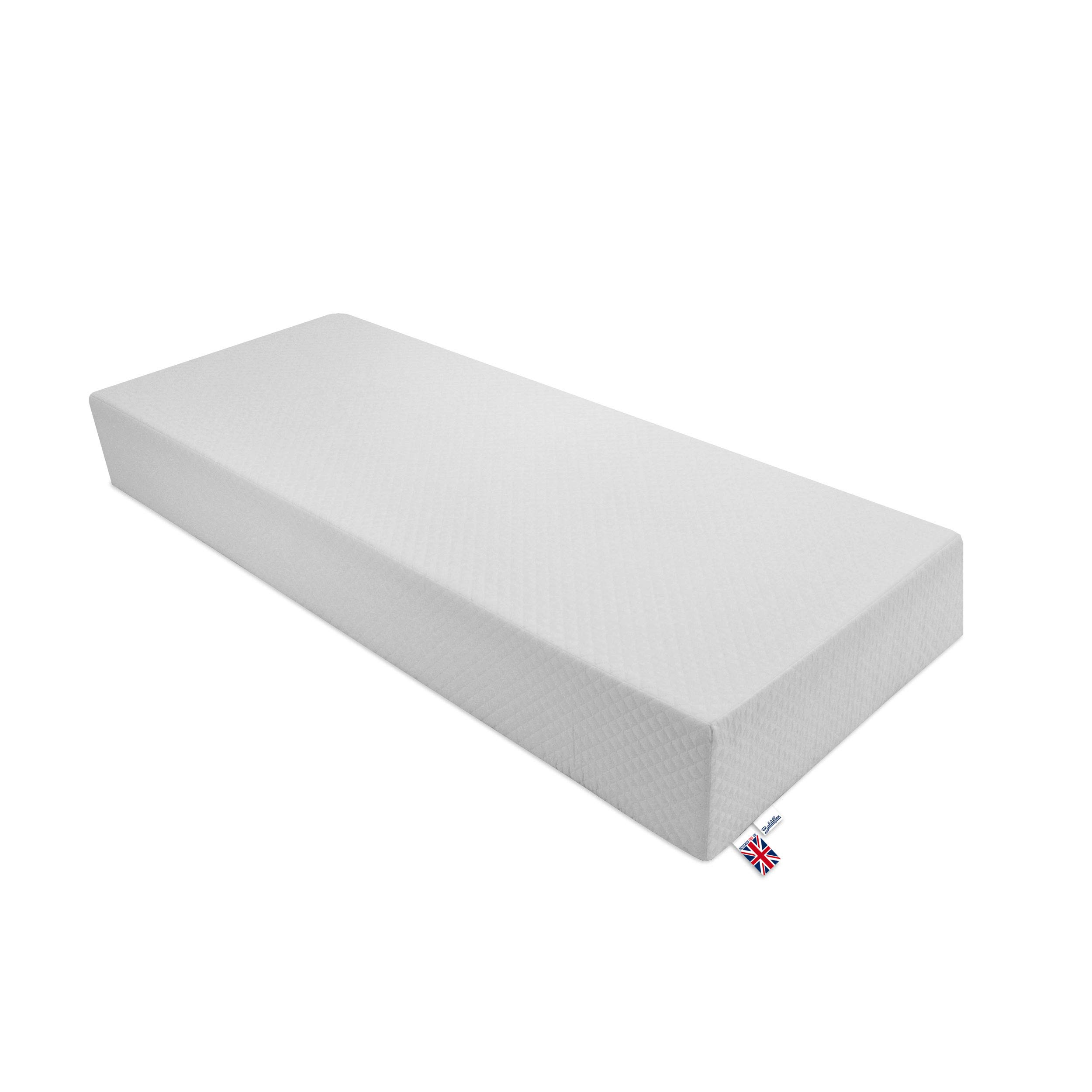 Baldiflex Emporio 80x190x23cm Wimbledon Top 7-Zone Memory Foam Mattress - Removable Zipper Cover + Free Pillow Gift - Perfect for Guest Rooms, Dorms & Small Apartments