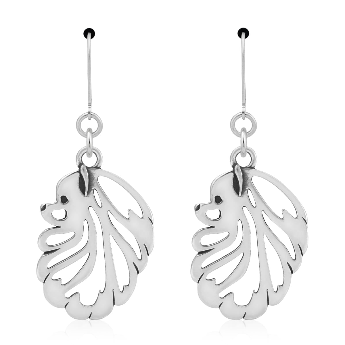Sterling Silver Pomeranian Dog Earrings - Cute Animal Jewelry for Women - Perfect Gift for Dog Lovers - Great for Casual Wear, Parties & Special Occasions