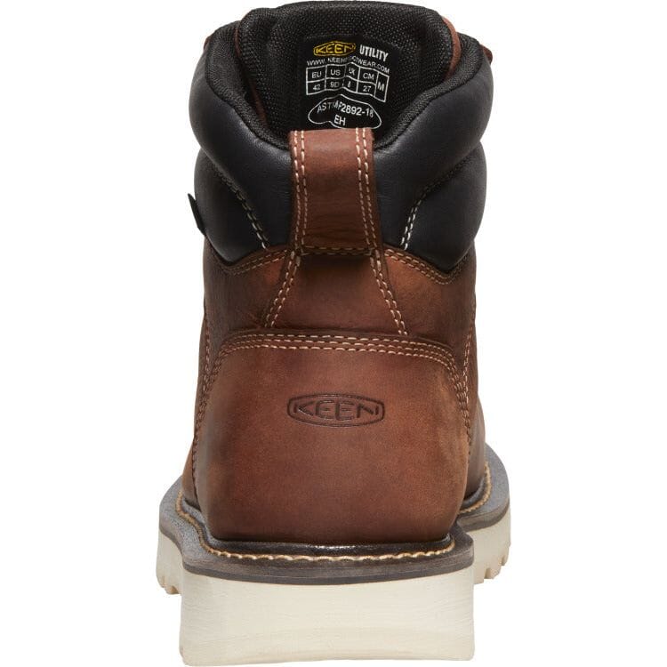KEEN CINCINNATI 6 Waterproof Work Boots for Men - Soft Toe, Medium & Wide Width, 90° Heel - Ideal for Construction, Hiking & Outdoor Work