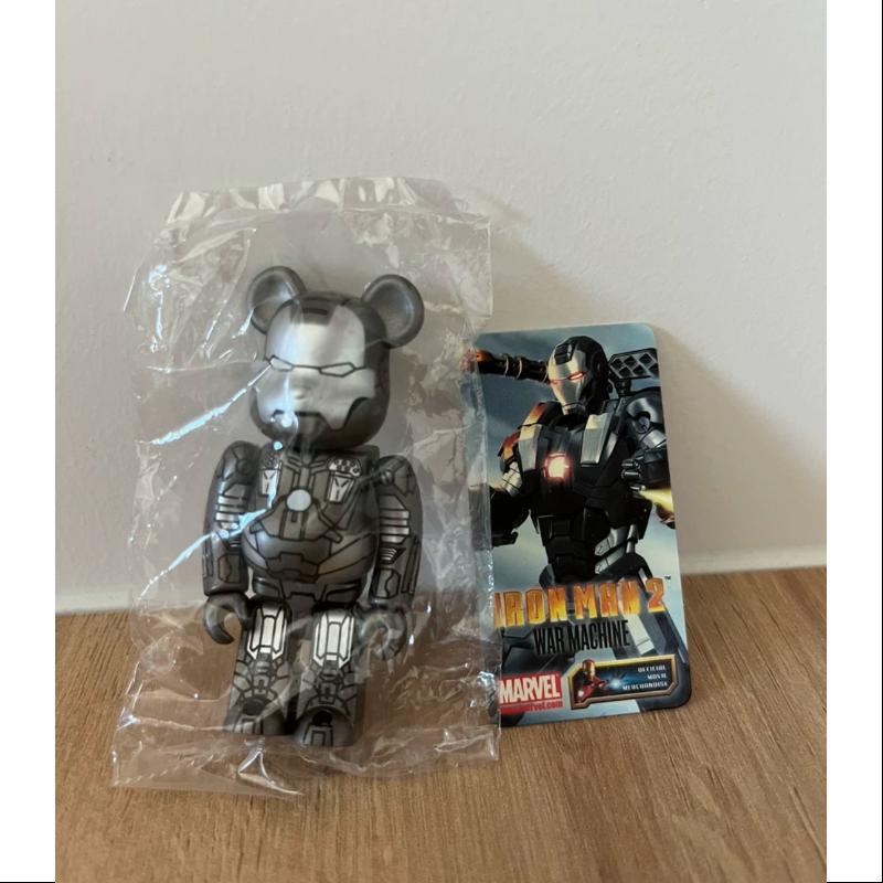 Bearbrick Series 20 Secret IRON MAN 2 War Machine 100% Collectible Figure - Limited Edition Marvel Superhero Toy for Display & Gifts