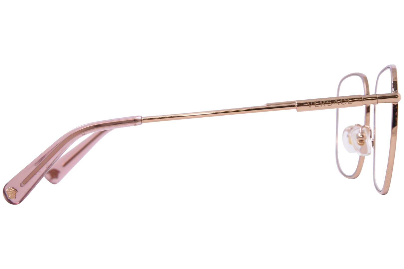 Versace VE 1281 1412 Rose Gold Eyeglasses - 54/18/145 Frame Size | Luxury Designer Glasses for Women & Men | Perfect for Office, Reading & Fashion Accessories