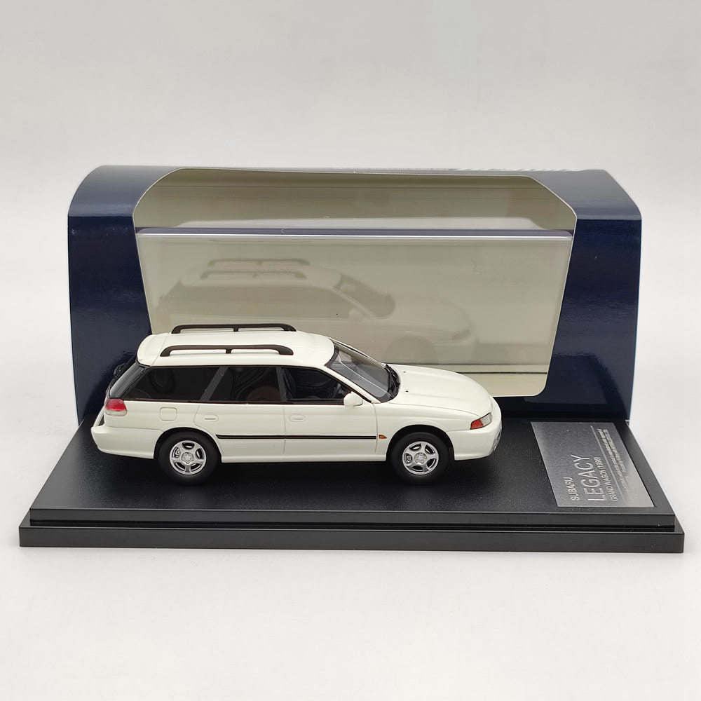 1/43 Subaru Legacy Grand Wagon 1996 White Resin Model Car - Collectible Diecast Vehicle for Adults, Perfect Gift for Car Enthusiasts - Display for Home, Office, or Car Show Collection