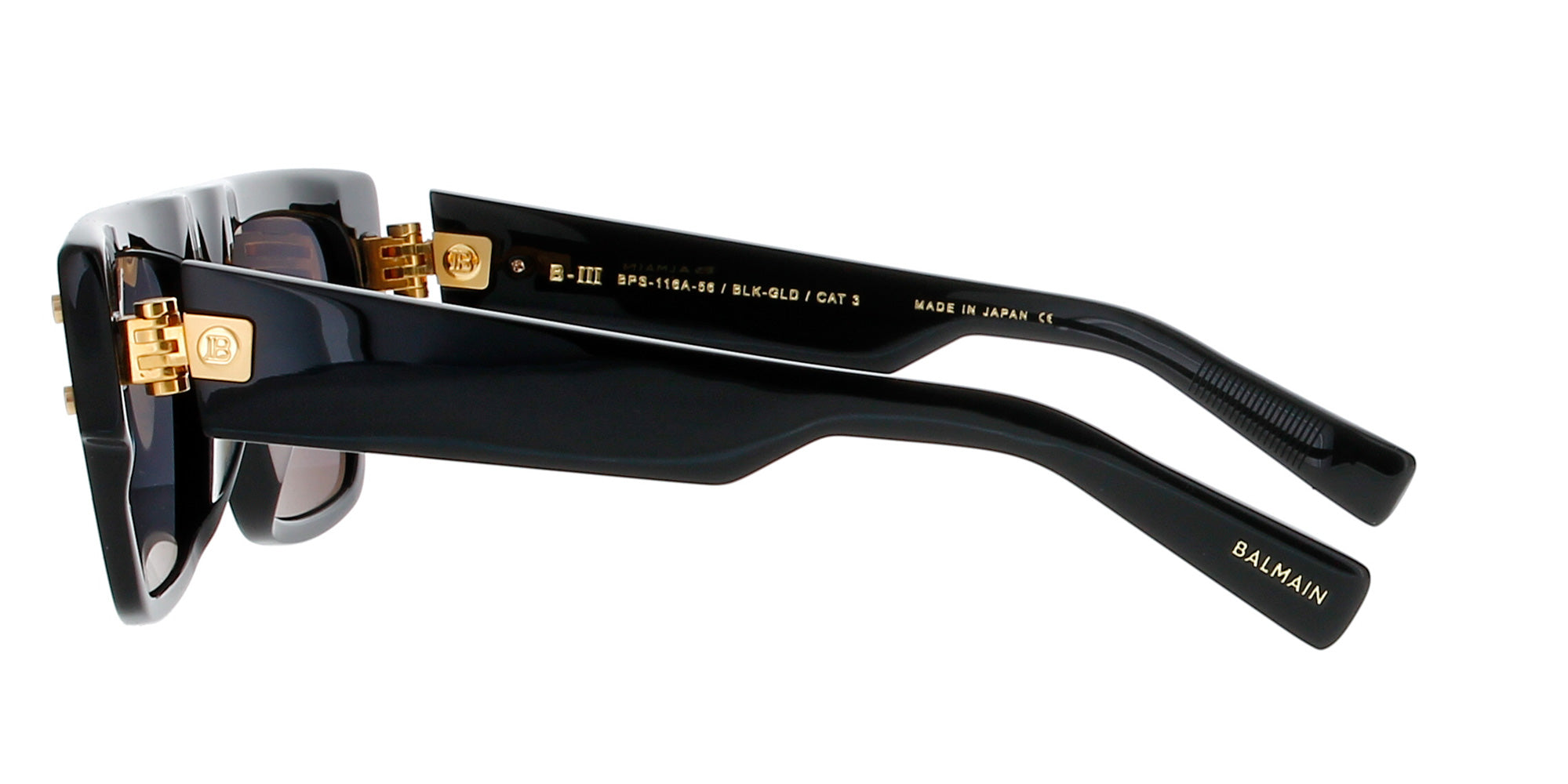Balmain B III BPS116 Luxury Sunglasses - Polarized UV Protection for Men & Women - Perfect for Driving, Beach & Outdoor Activities